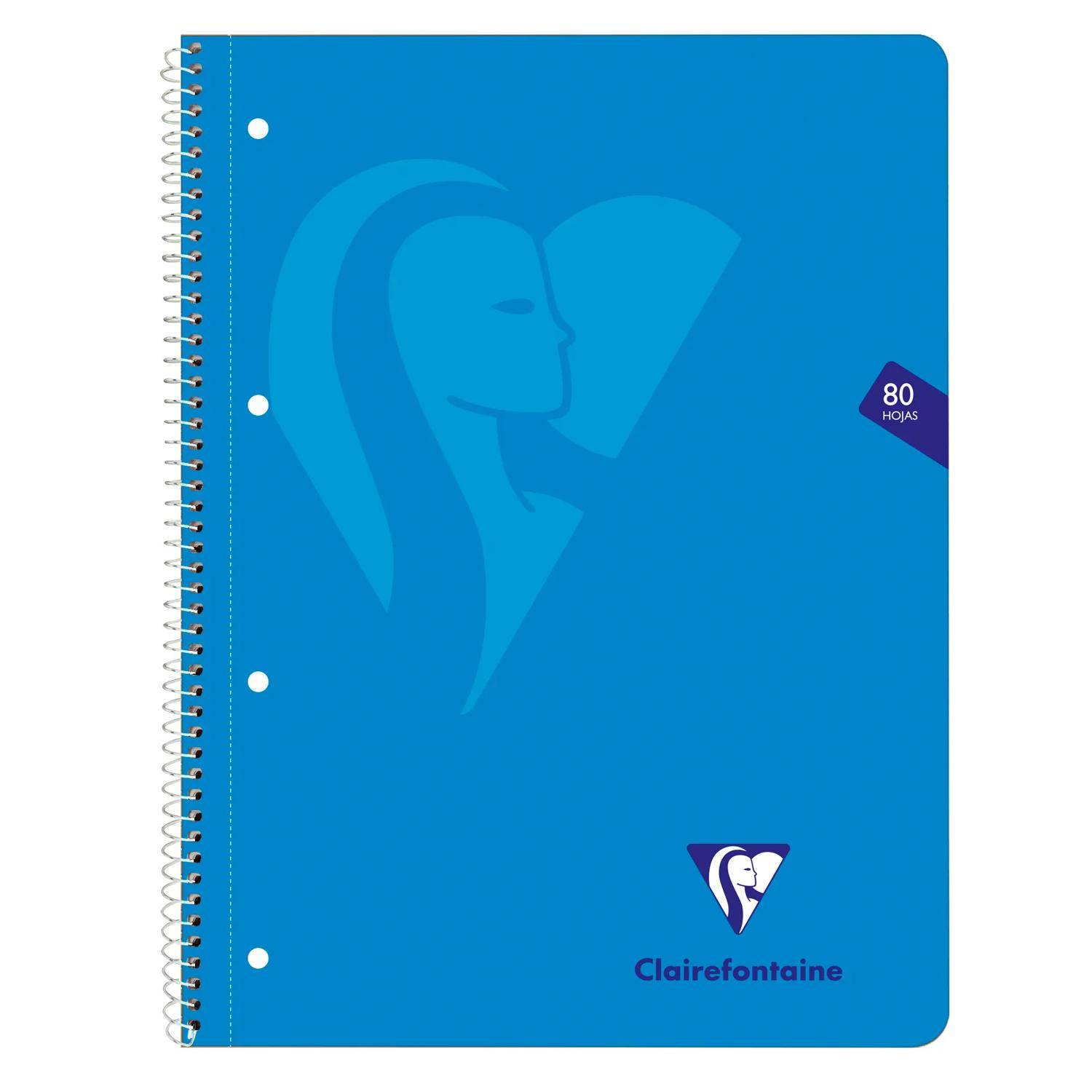 Clairefontaine 6x Collegeblock A4+, 80 Bl 90g kariert gelocht Sortiert 696803C
