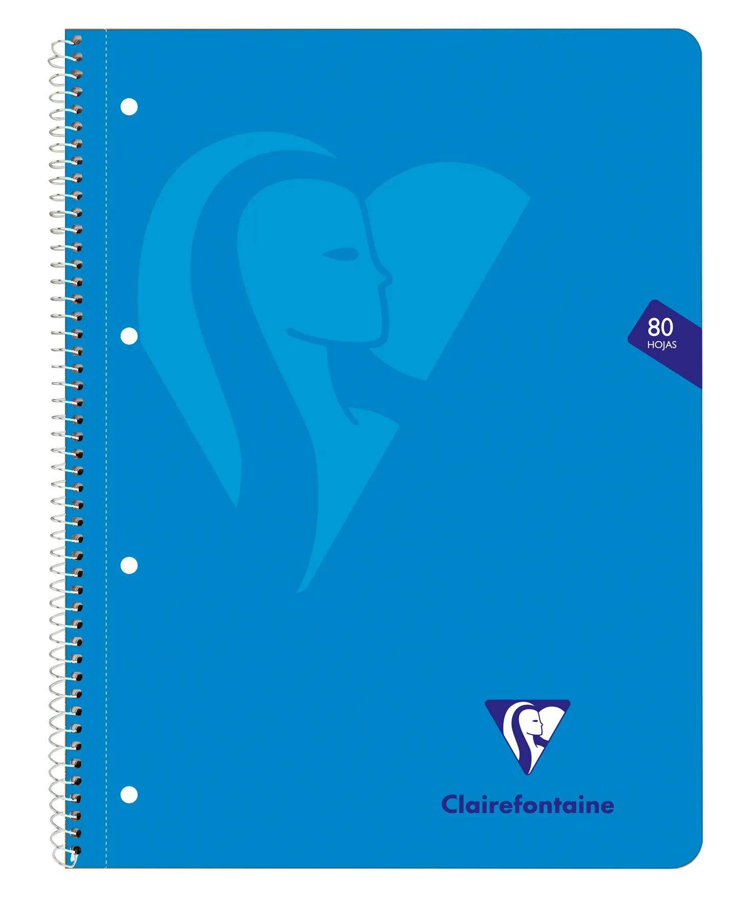 Clairefontaine 6x Collegeblock A4+, 80 Bl 90g kariert gelocht Sortiert 696803C