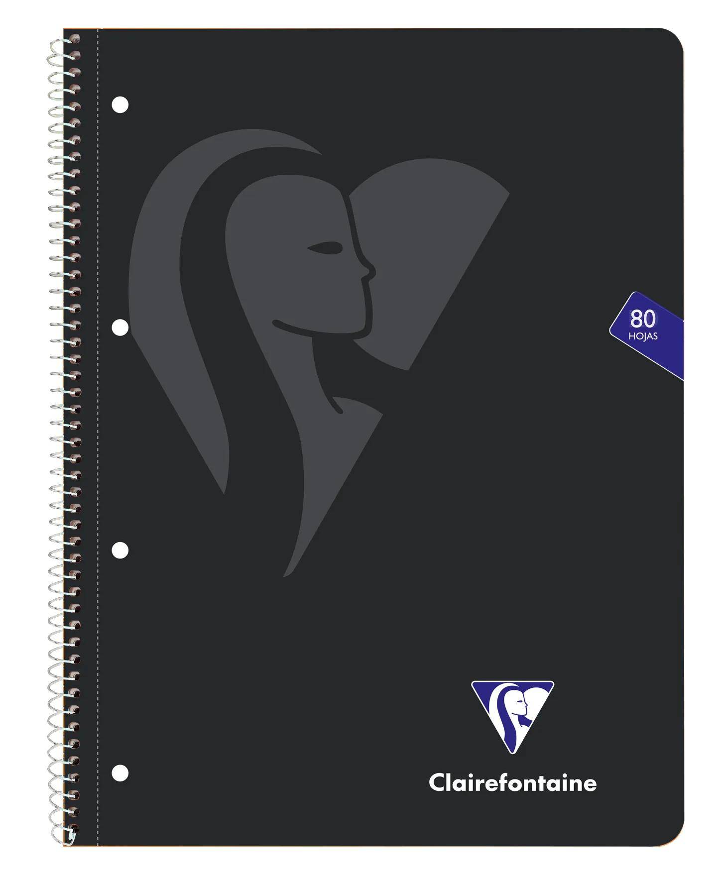 Clairefontaine 6x Collegeblock A4+, 80 Bl 90g kariert gelocht Sortiert 696803C