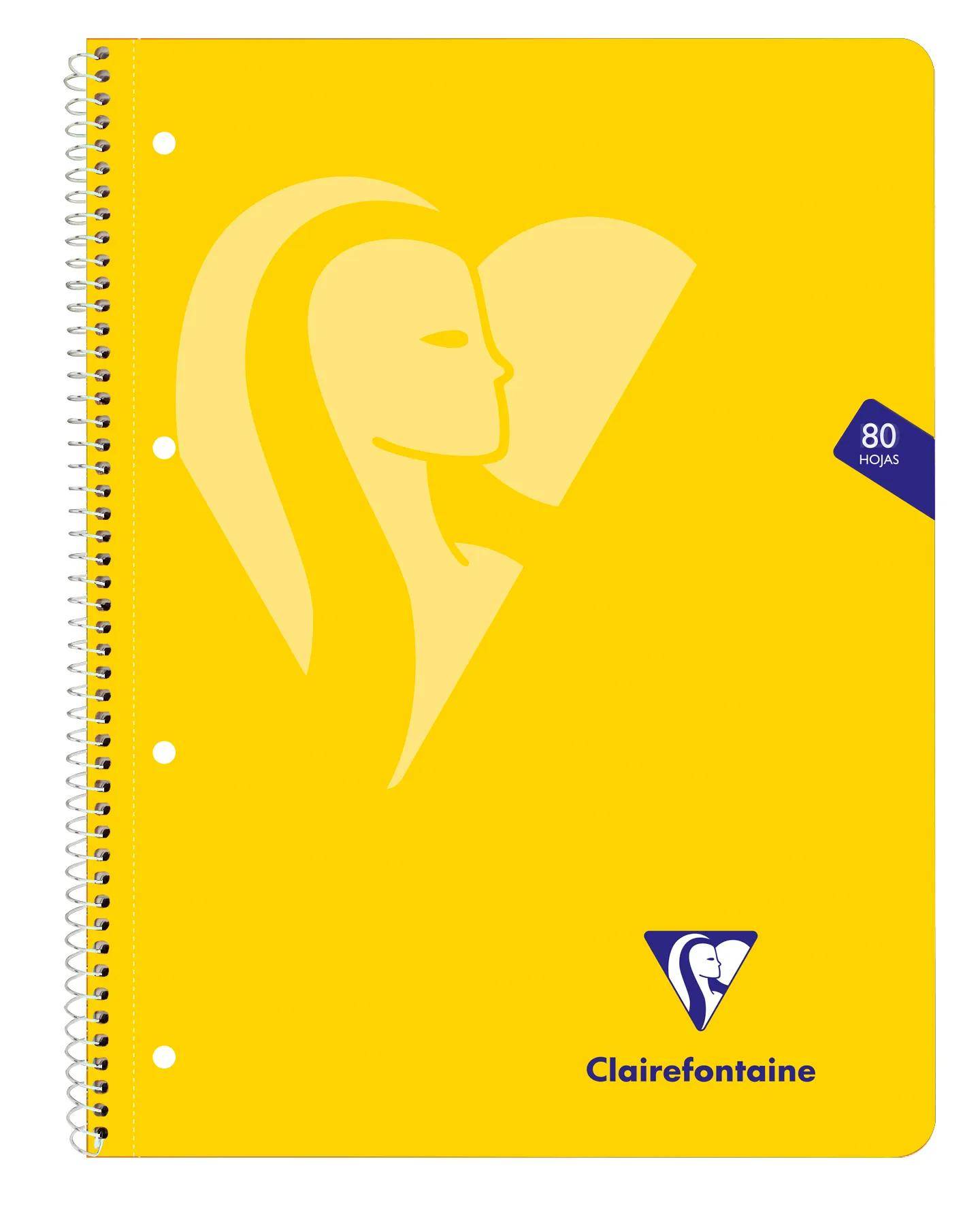 Clairefontaine 6x Collegeblock A4+, 80 Bl 90g kariert gelocht Sortiert 696803C