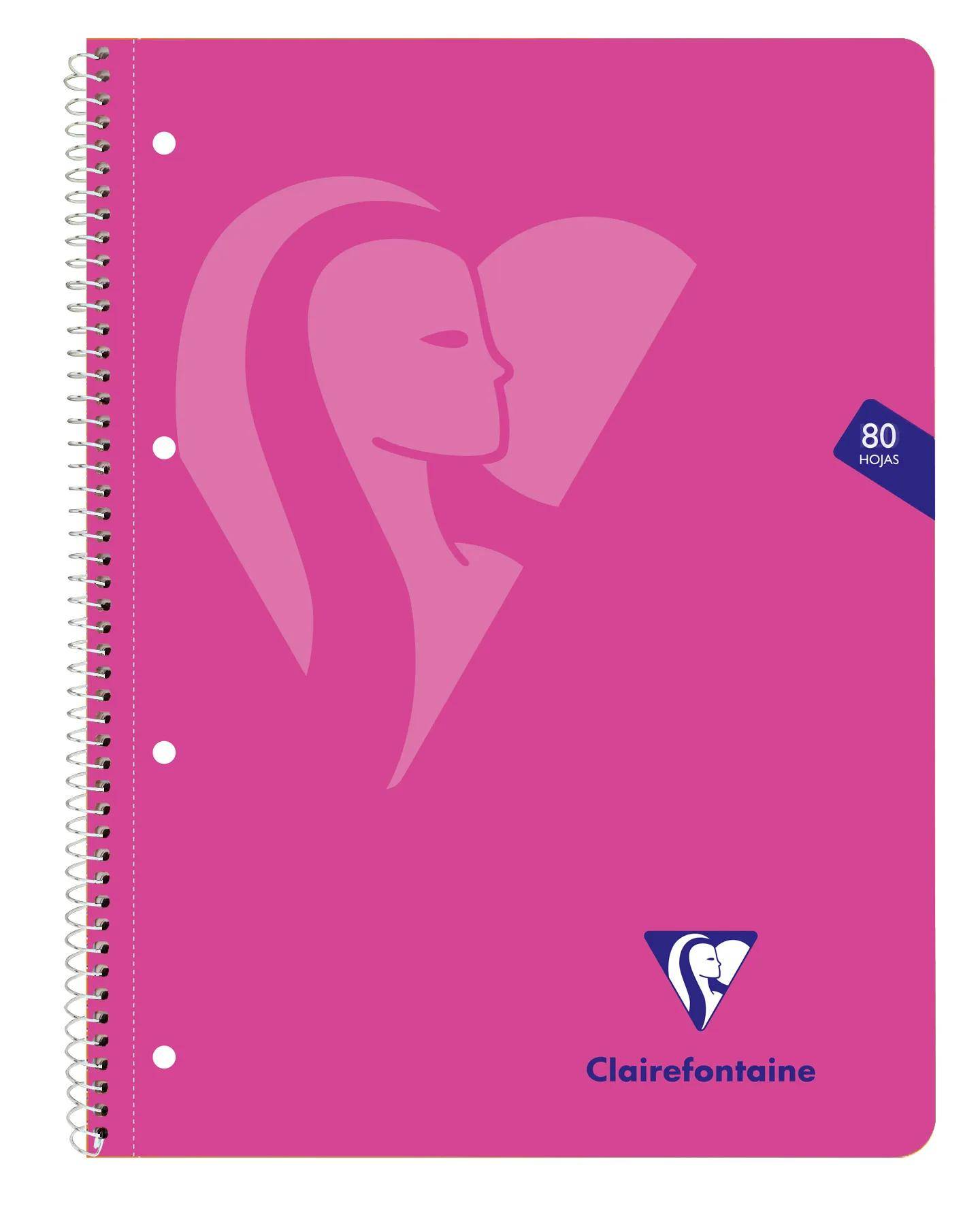 Clairefontaine 6x Collegeblock A4+, 80 Bl 90g kariert gelocht Sortiert 696803C