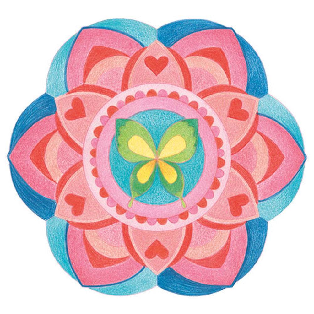 Avenue Mandarine 5x Graffy Pop Mandala, Mädchen - Mehrfarbig GY027O