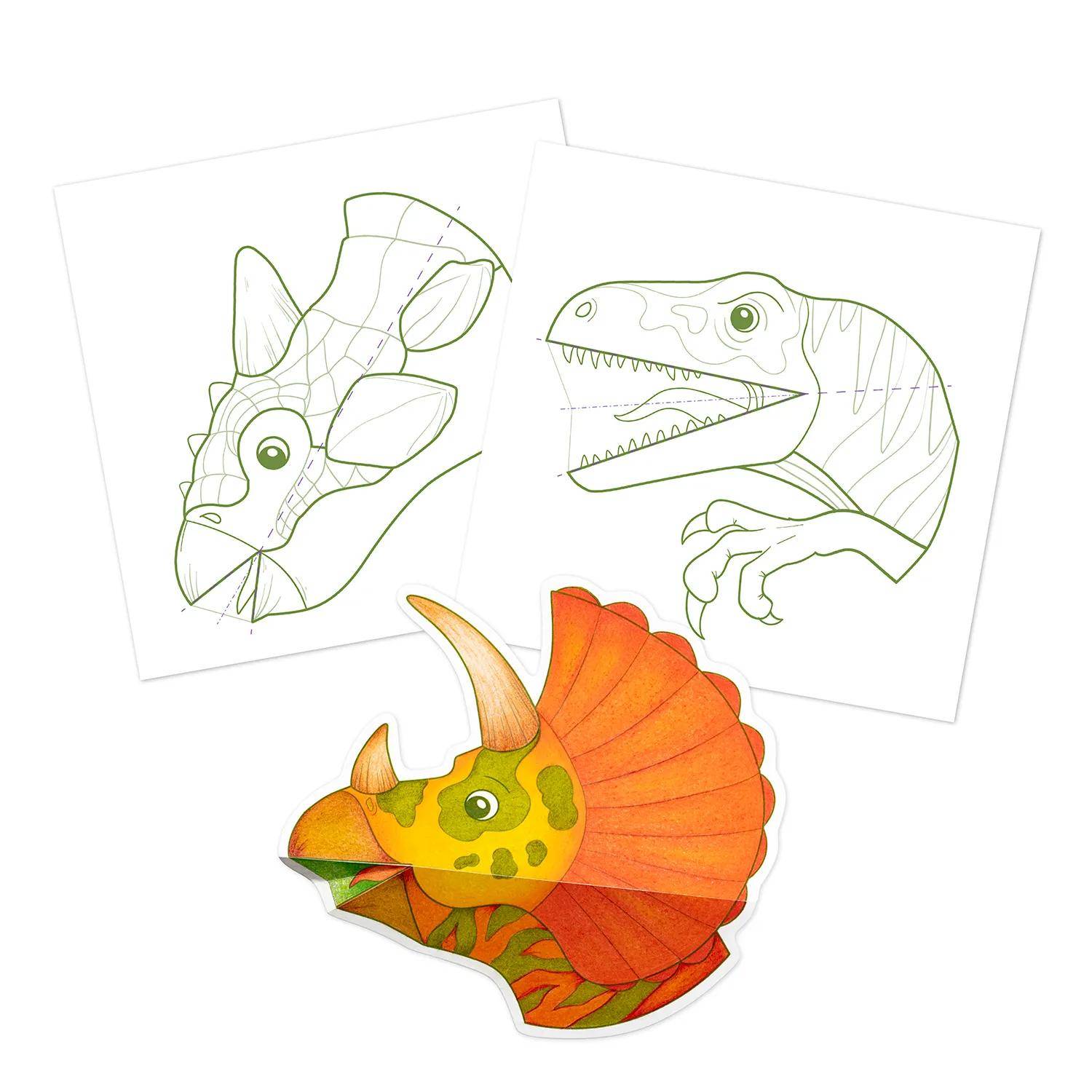 Avenue Mandarine 5x Graffy 3D, Dinosaurier - Gelb GY159C