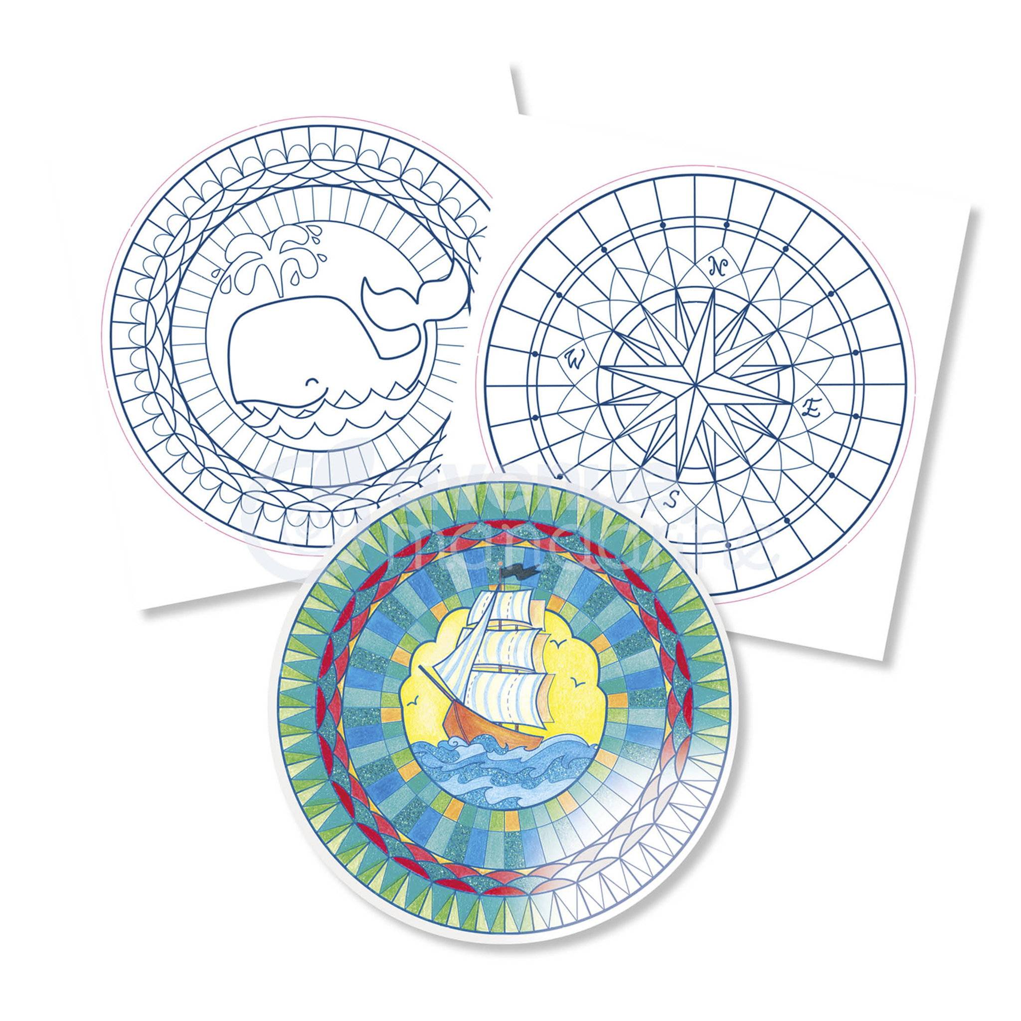 Avenue Mandarine 5x Graffy Pop Mandala, Junge - Mehrfarbig GY028O