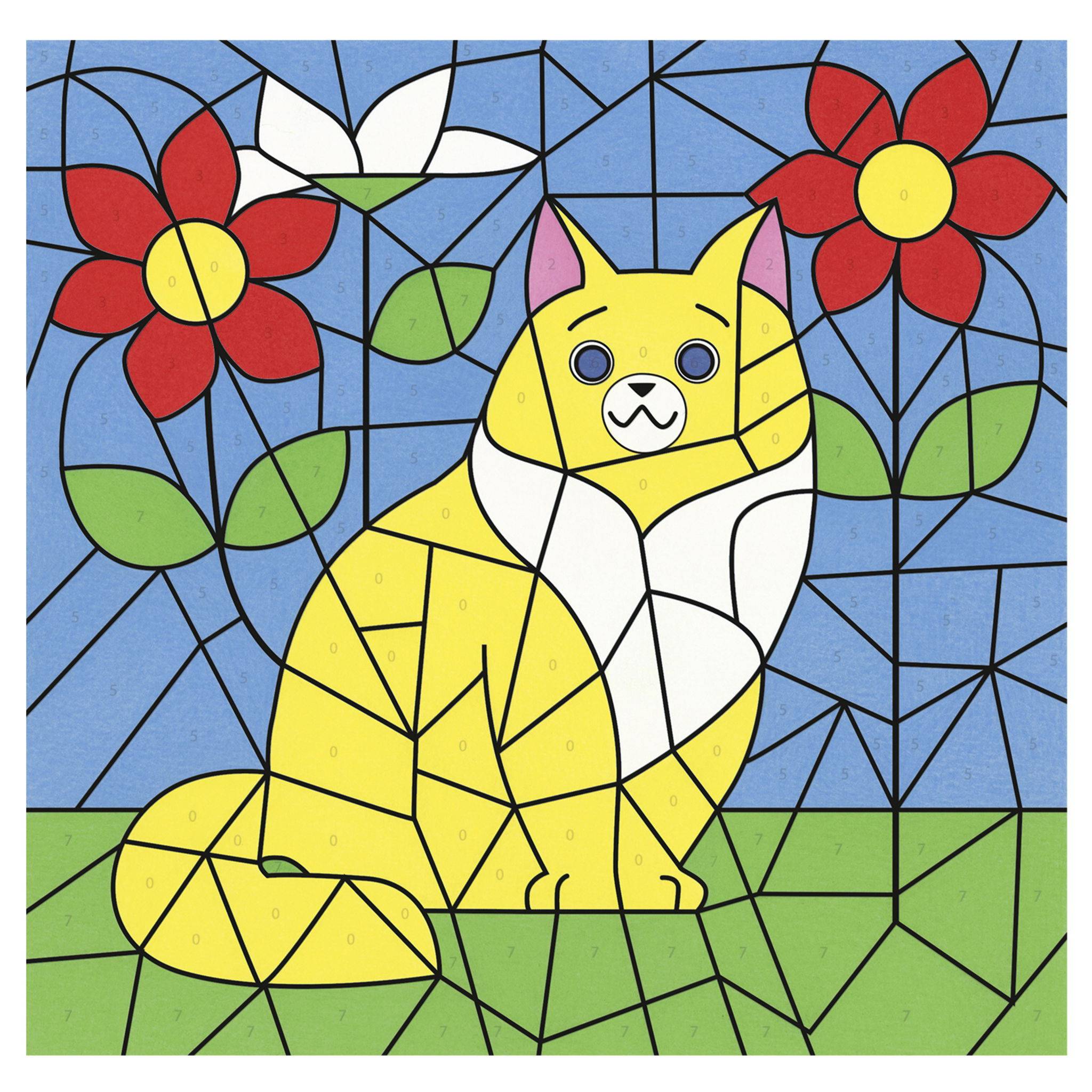 Avenue Mandarine 5x Graffy Pop Number, Katzen - Violett GY156C