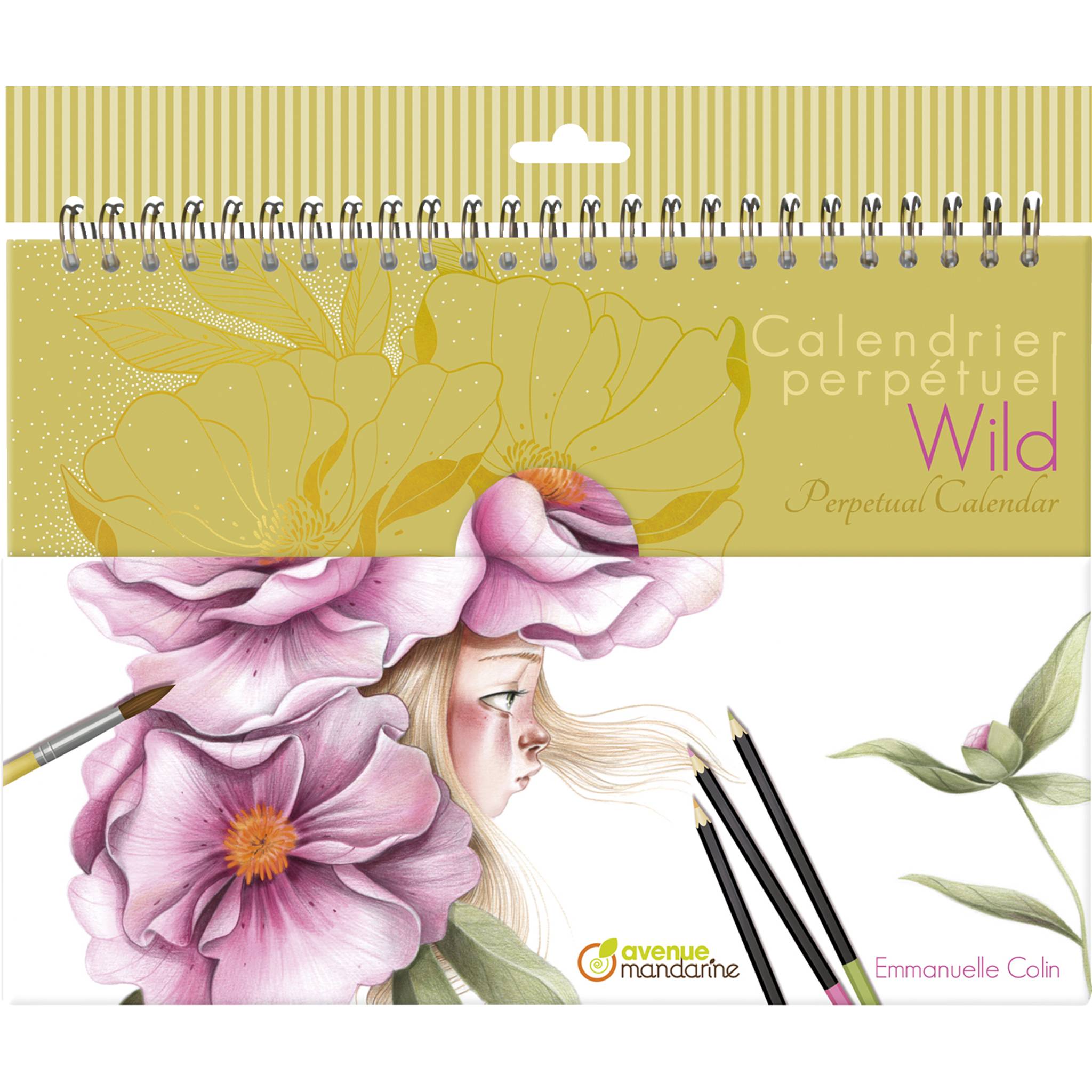 Avenue Mandarine 5x Immerwährender Kalender, Wild - Mehrfarbig GY157C