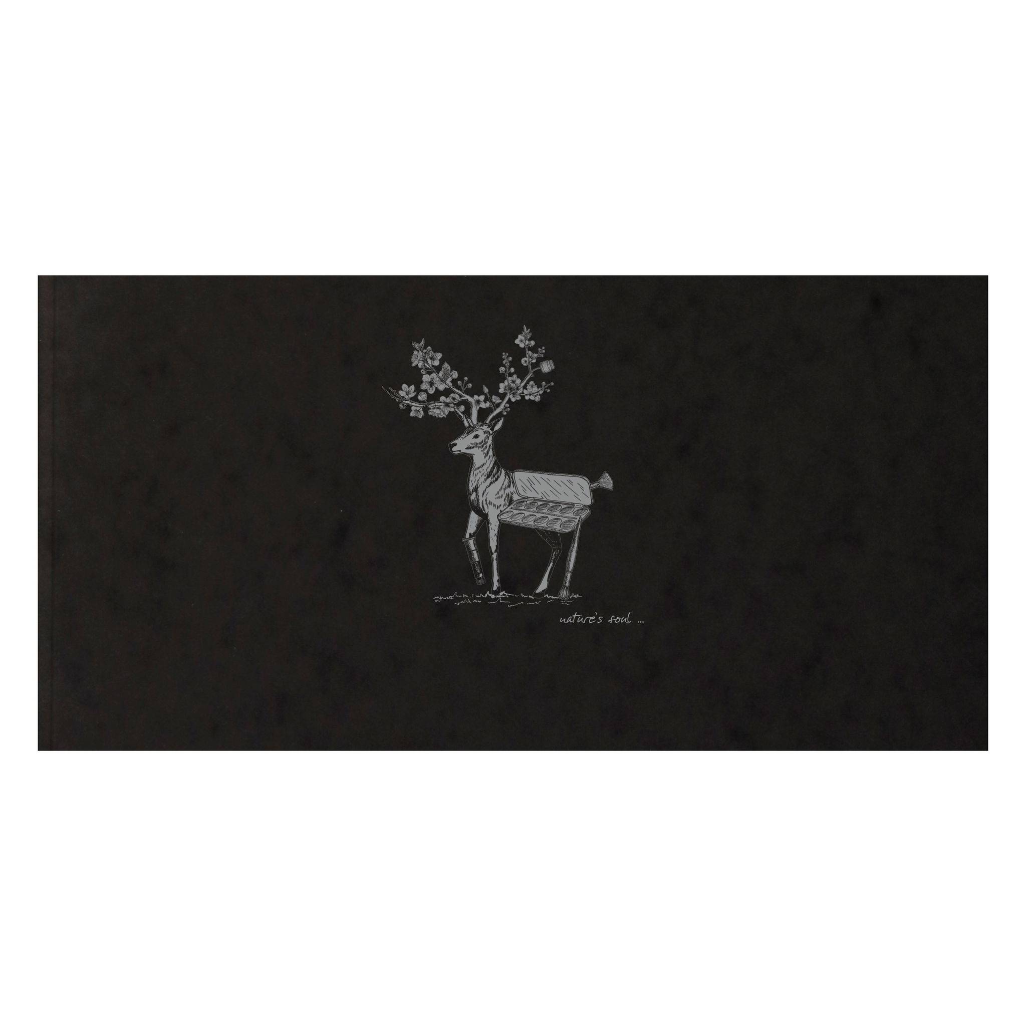 Clairefontaine 5x Heft 50 Blatt 10,5x21cm 90g elfenbein Schwarz 930025C