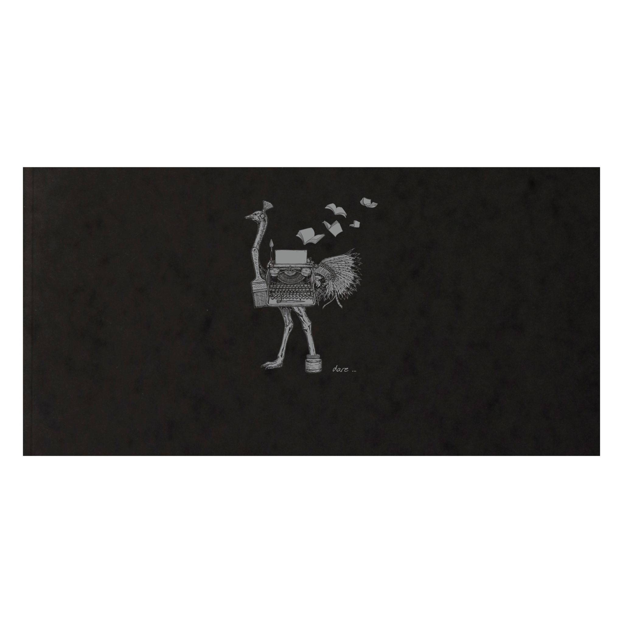 Clairefontaine 5x Heft 50 Blatt 10,5x21cm 90g elfenbein Schwarz 930025C