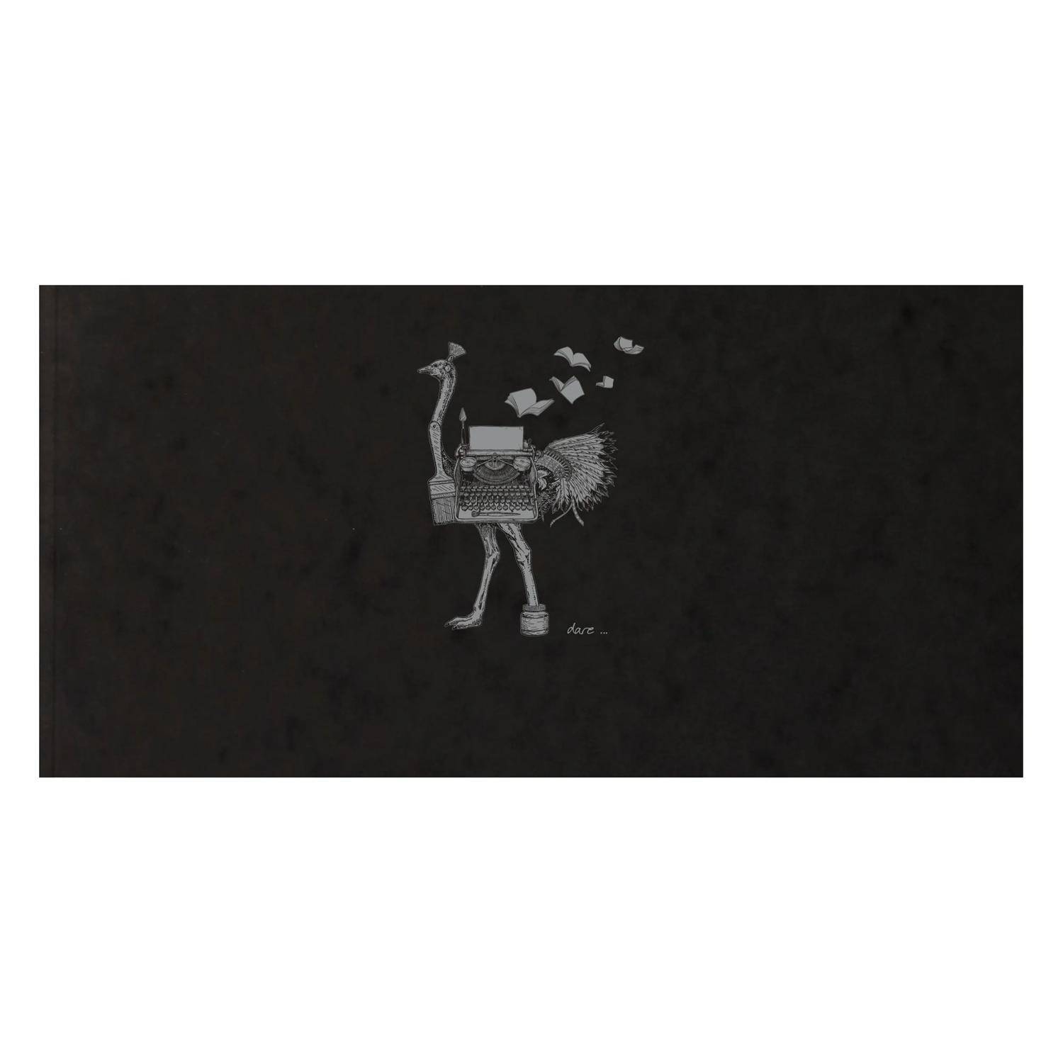 Clairefontaine 5x Heft 50 Blatt 10,5x21cm 90g elfenbein Schwarz 930025C