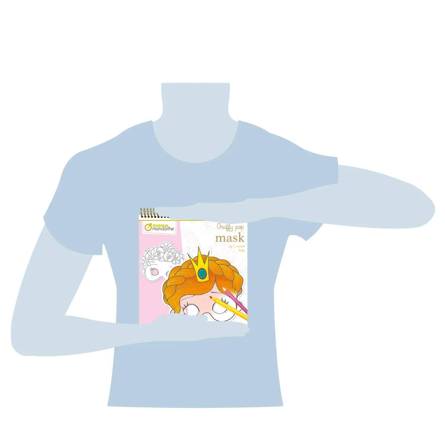 Avenue Mandarine 5x Graffy Pop Mask, Mädchen - Rosa GY021O