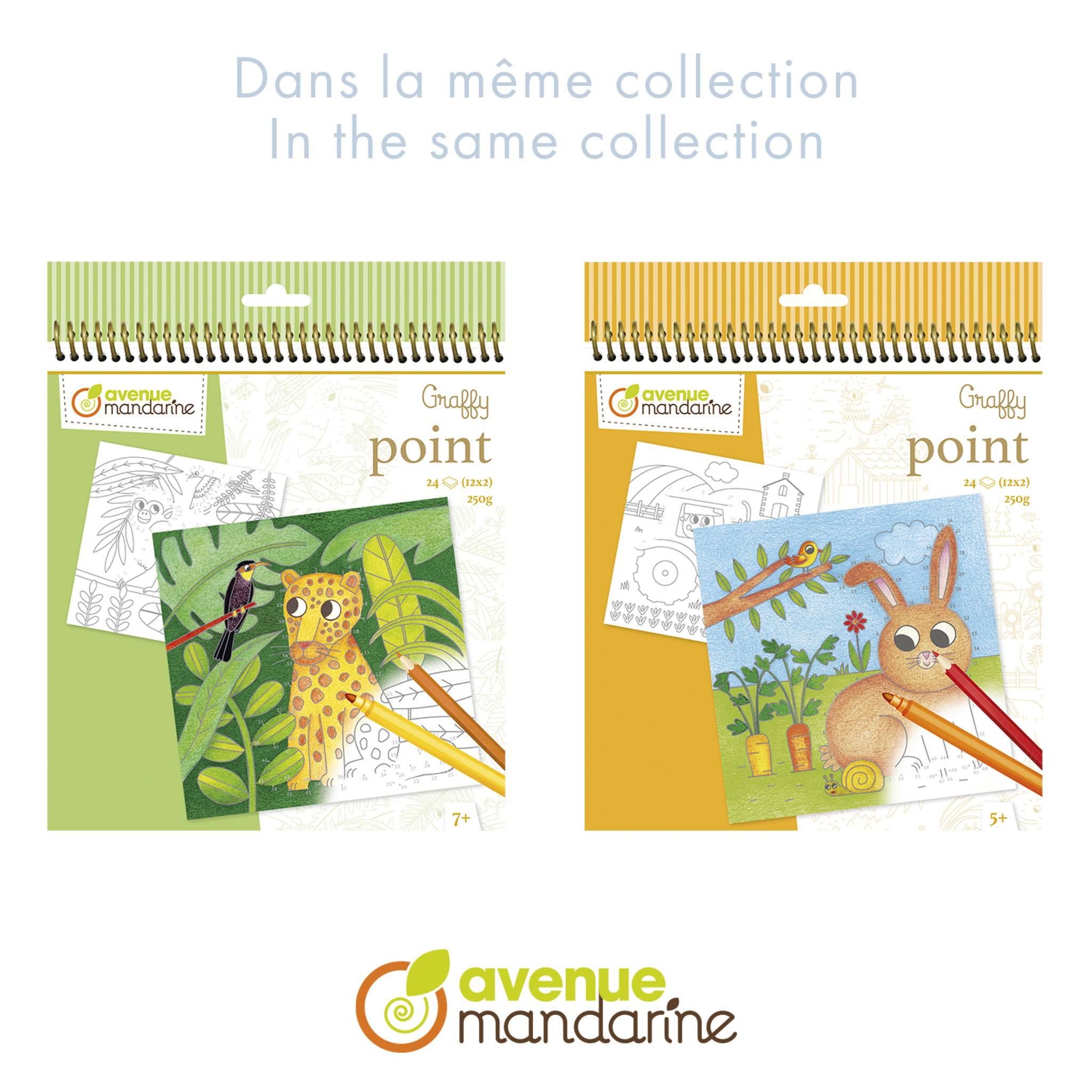 Avenue Mandarine 5x Graffy Point, Dschungel - Grün GY154C