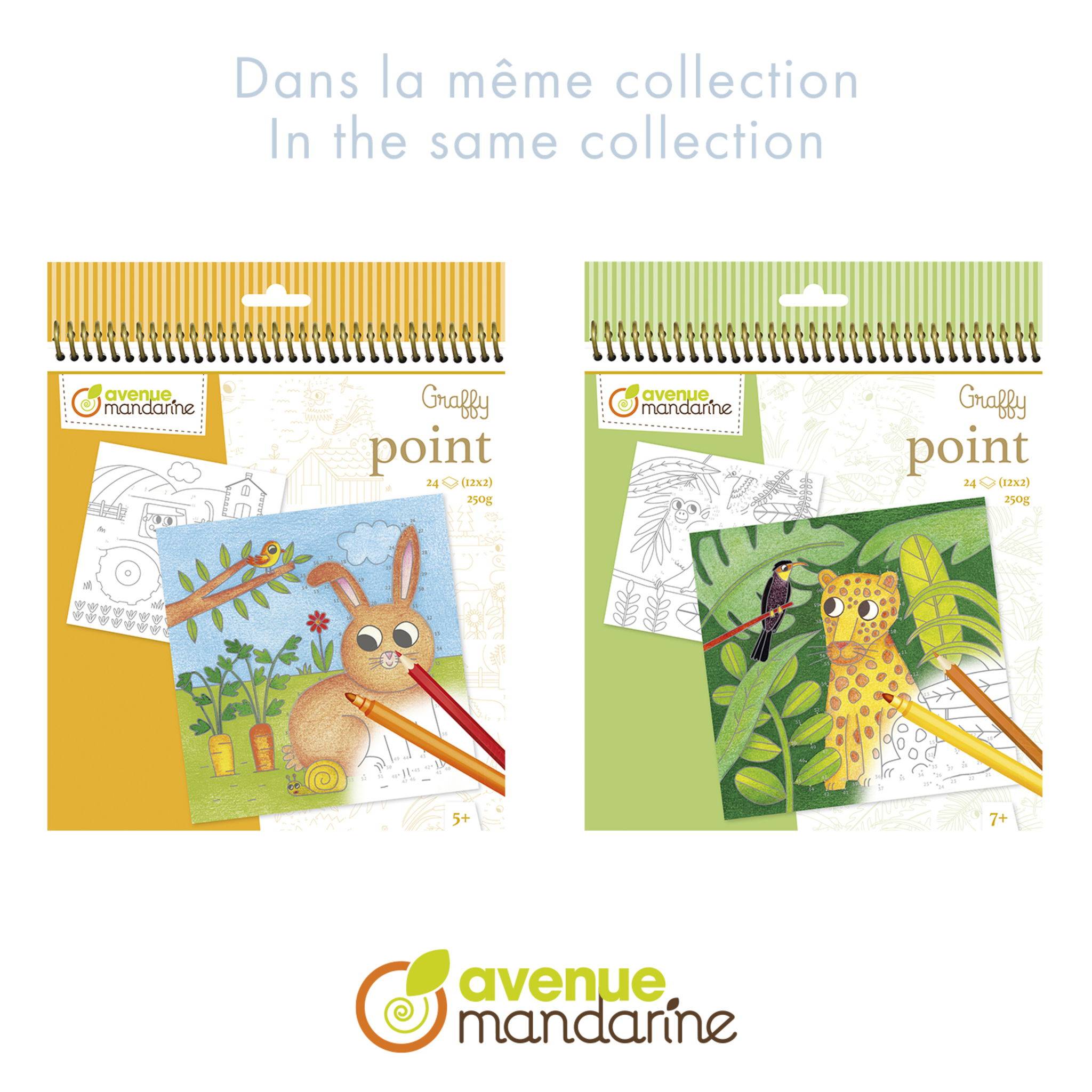 Avenue Mandarine 5x Graffy Point, Bauernhof - Orange GY153C