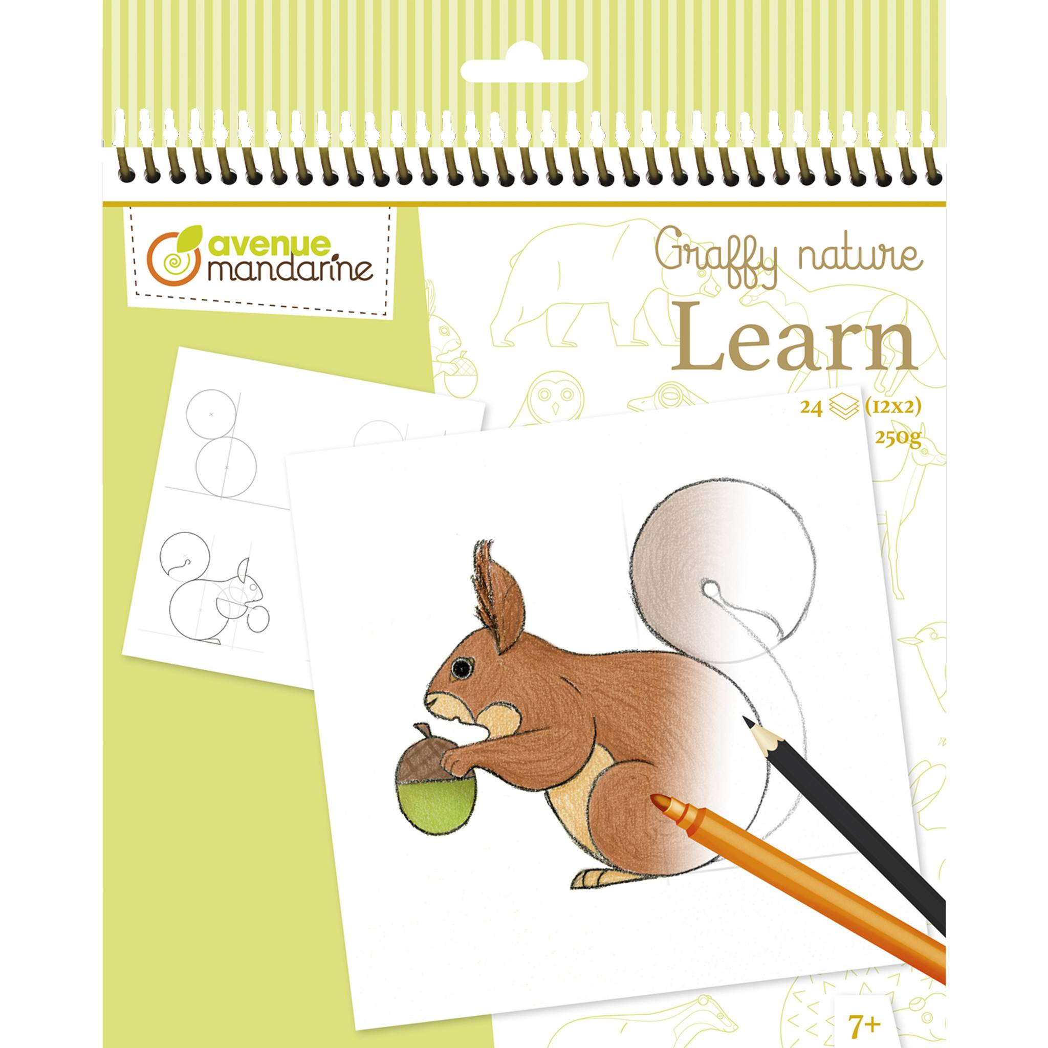 Avenue Mandarine 5x Graffy Nature, Learn, Der Wald - Grün GY150C
