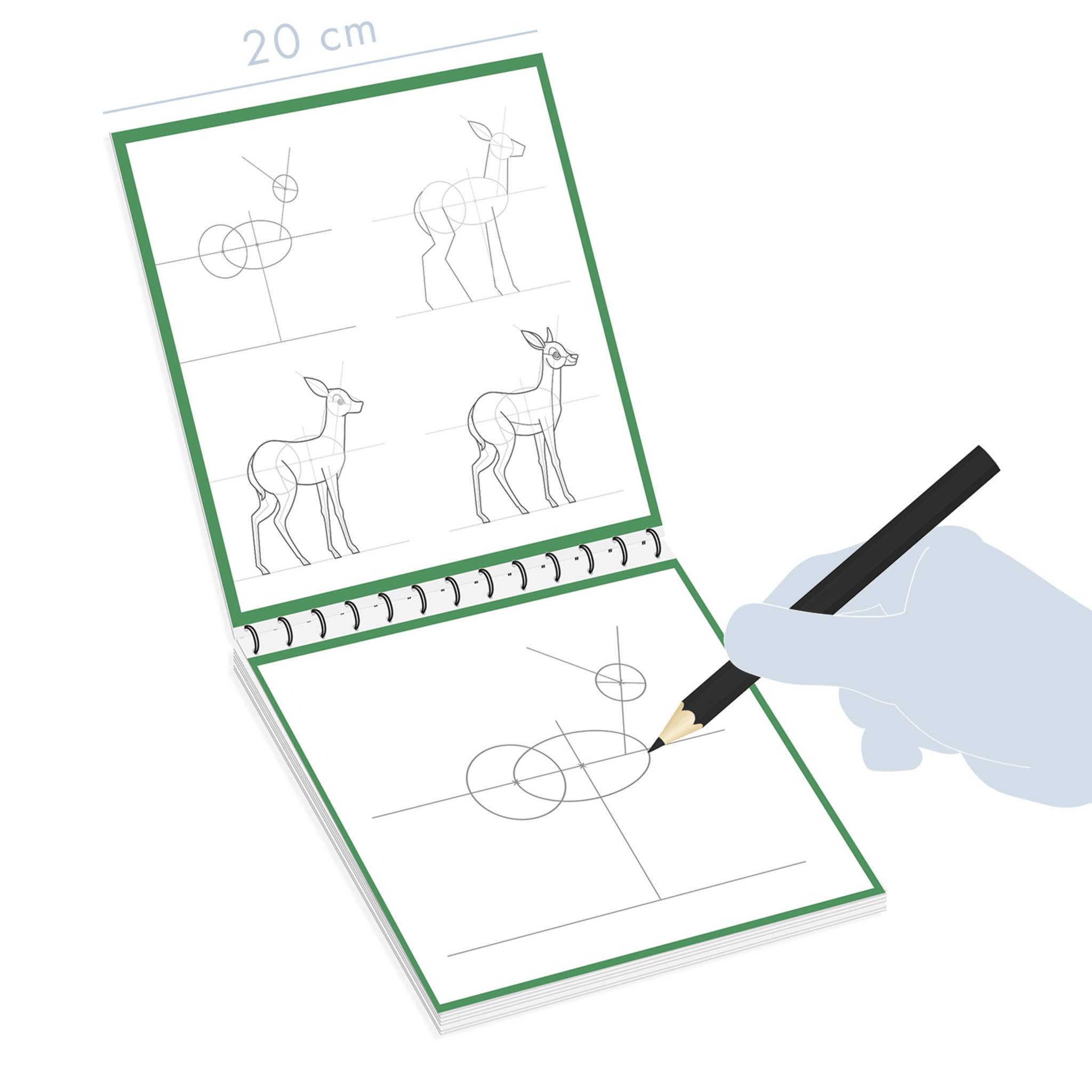 Avenue Mandarine 5x Graffy Nature, Learn, Der Wald - Grün GY150C