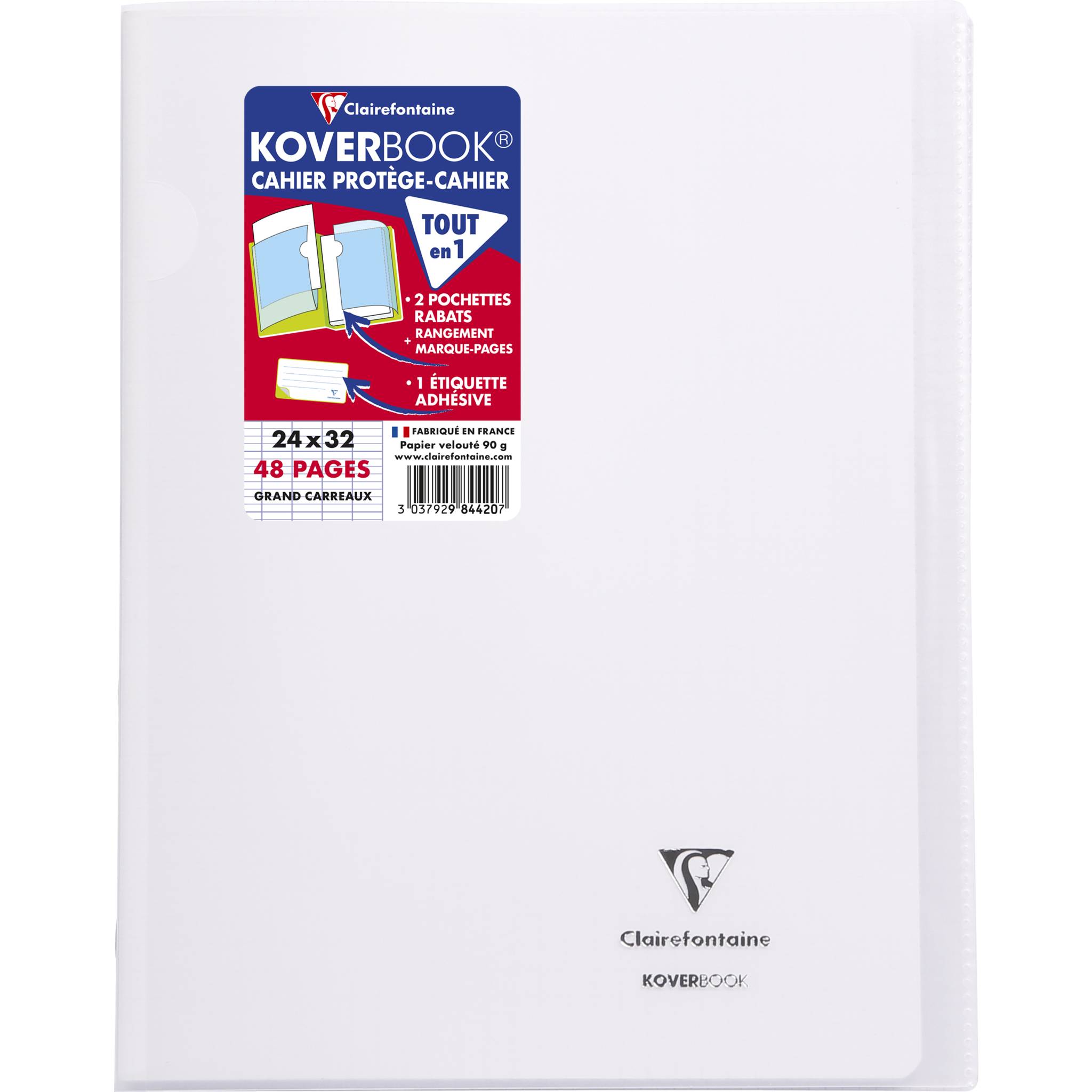 Clairefontaine 10x Koverbook, Heft 24x32cm, 24 Blatt 90g - Farblos 984420C