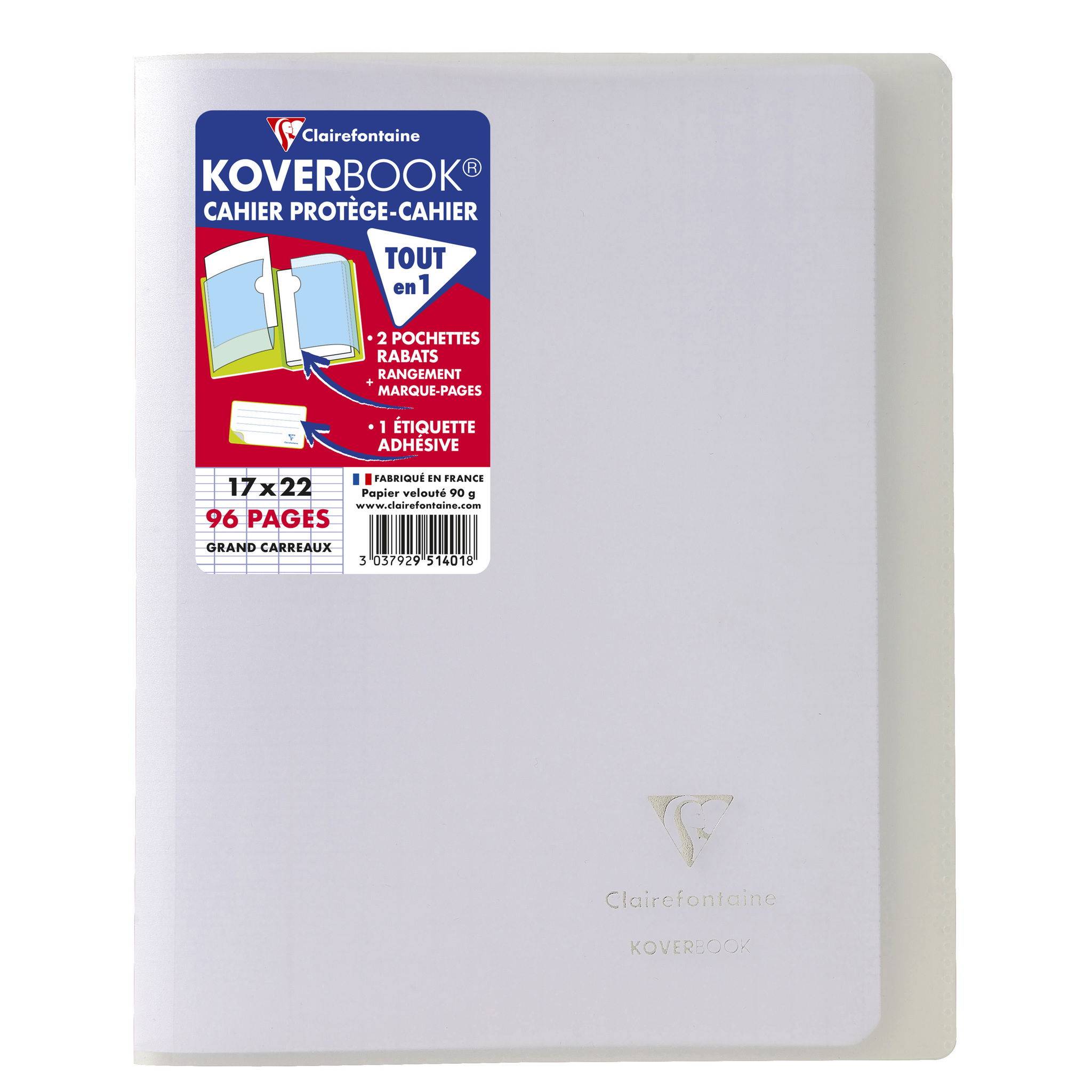 Clairefontaine 40x Heft 17x22cm, 48 Blatt französische Lineatur Sortiert 951401C