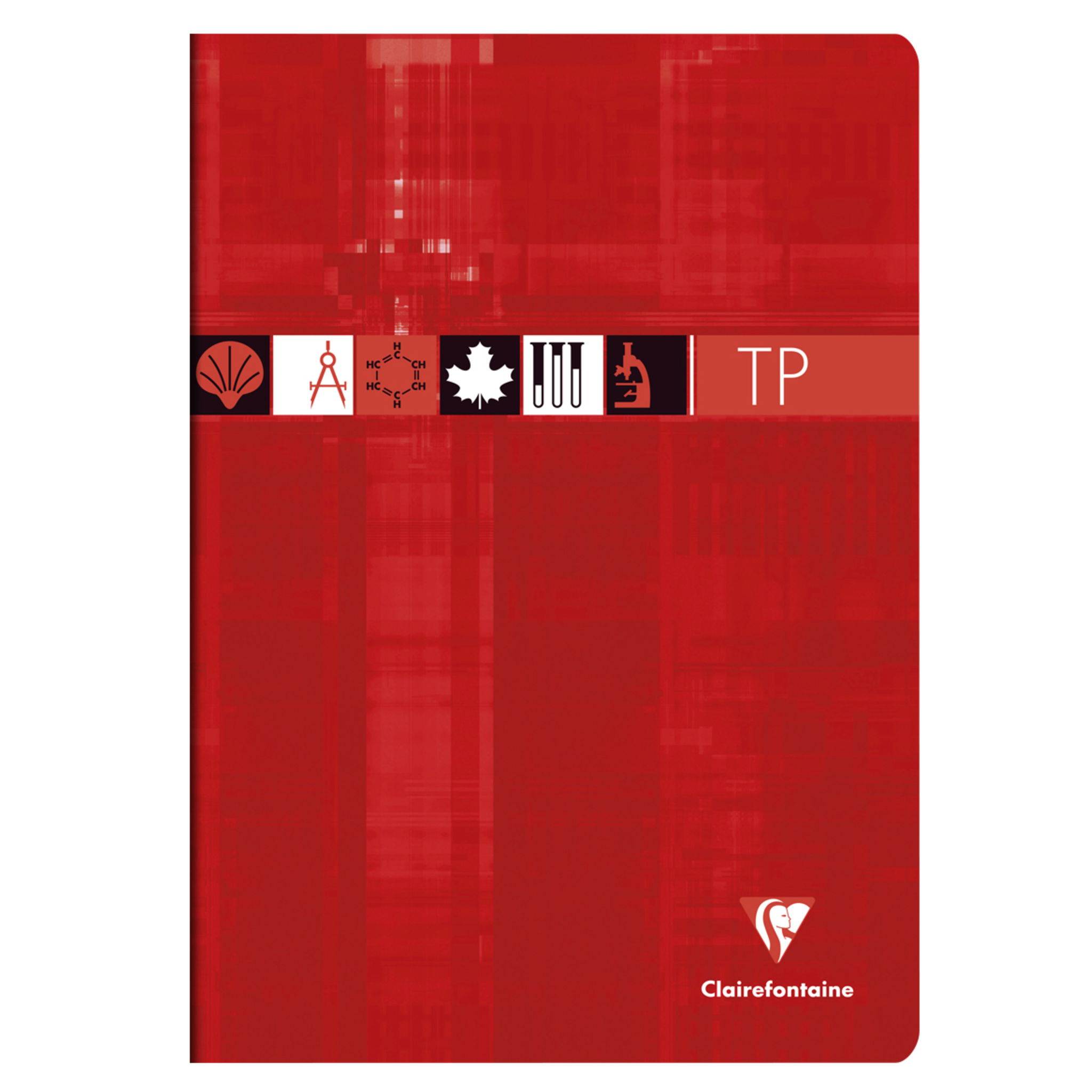 Clairefontaine 5x Arbeitsheft A4 48 Bl FR Linetur + blanko 125g Sortiert 3157C