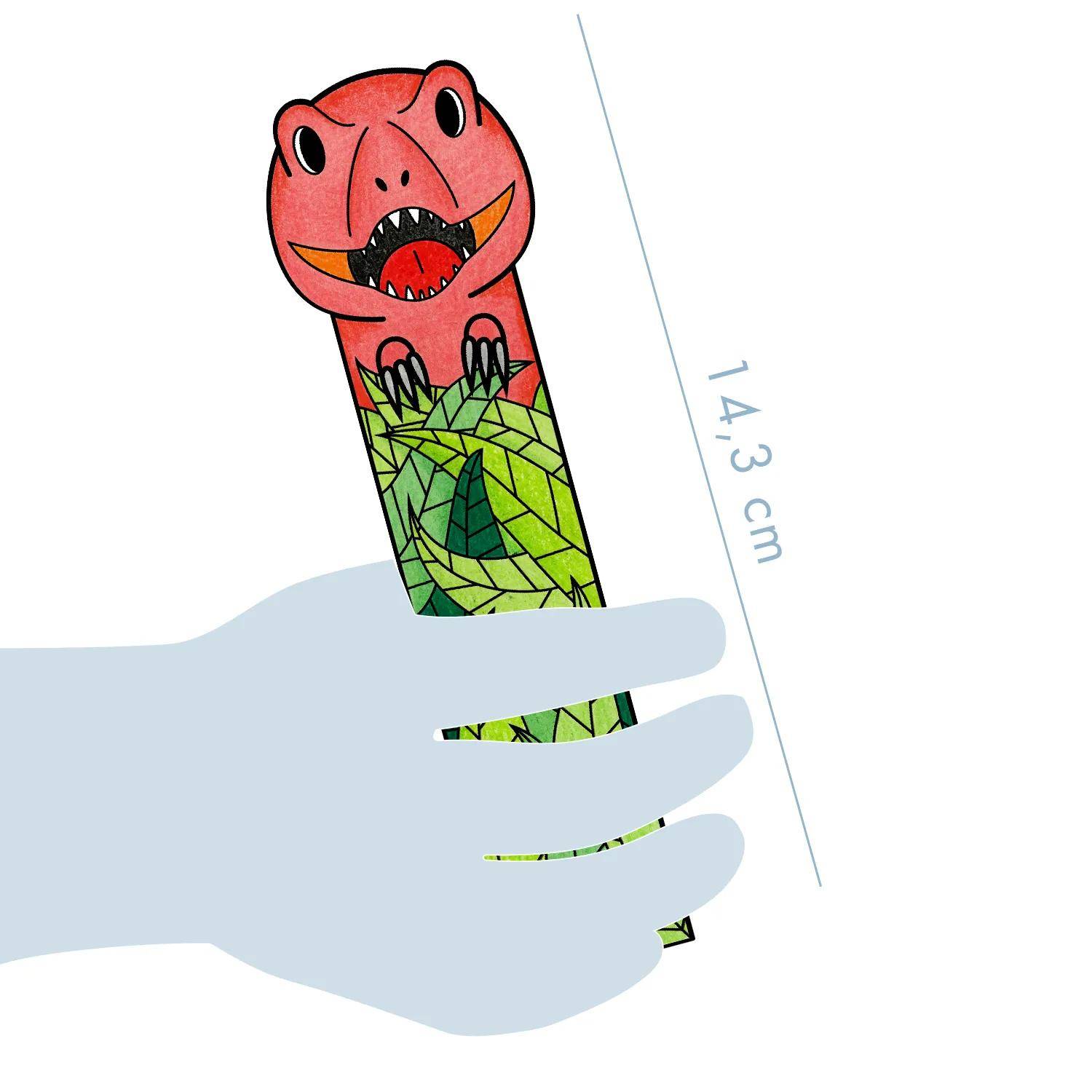 Avenue Mandarine 5x Graffy Bookmark, Dinosaurier GY145C