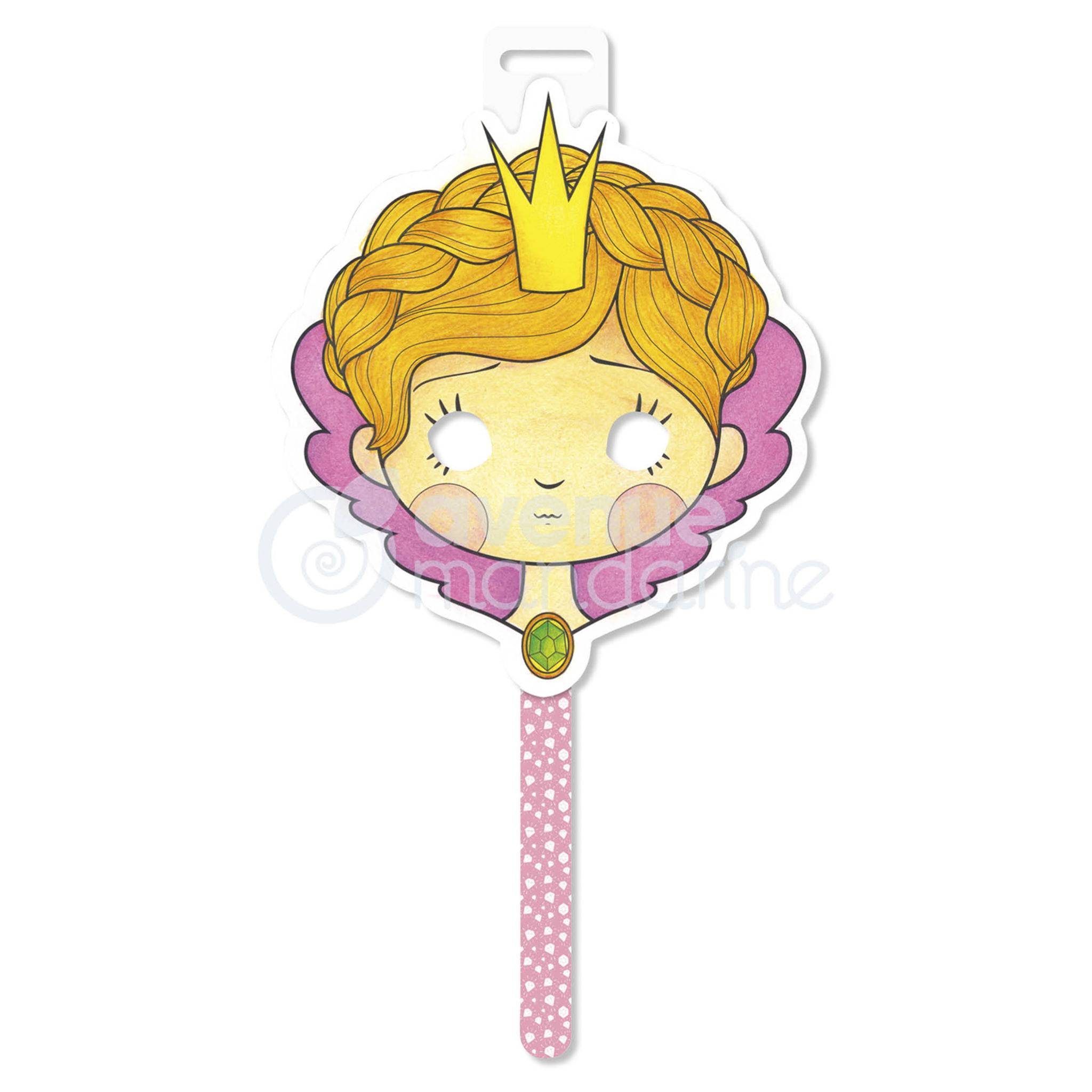 Avenue Mandarine 5x Graffy Stick, Stabmaske, Prinzessin - Rosa GY057O