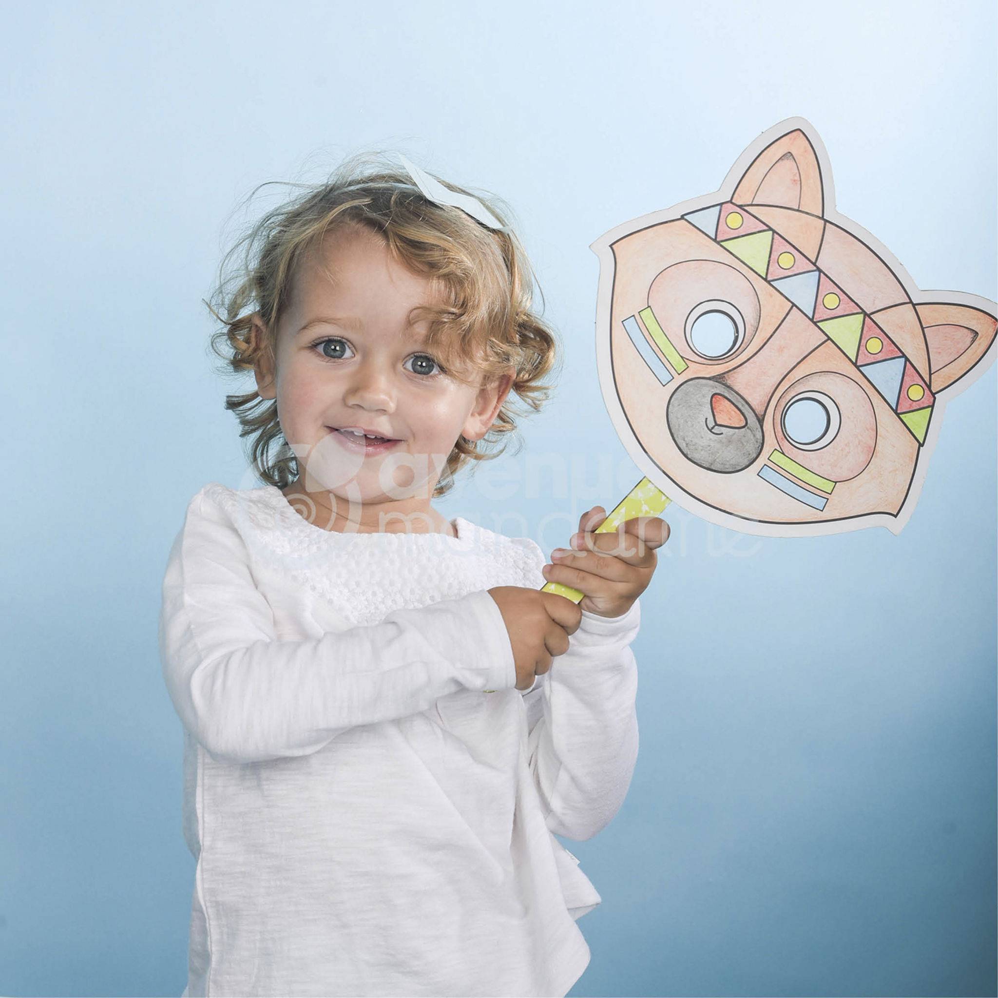 Avenue Mandarine 5x Graffy Stick, Stabmaske, Prinzessin - Rosa GY057O