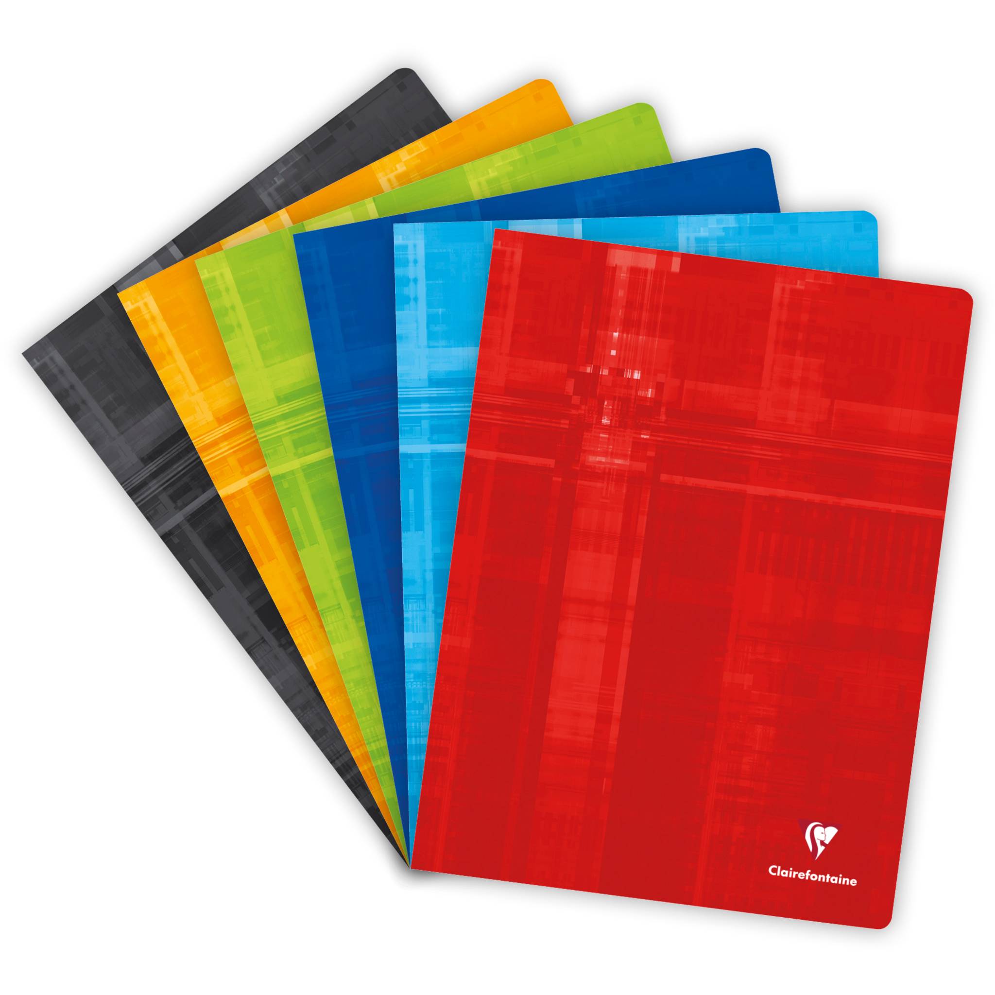 Clairefontaine 10x Heft 24x32 cm, 60 Blatt 90g, kariert 5/5 - Sortiert 3372C
