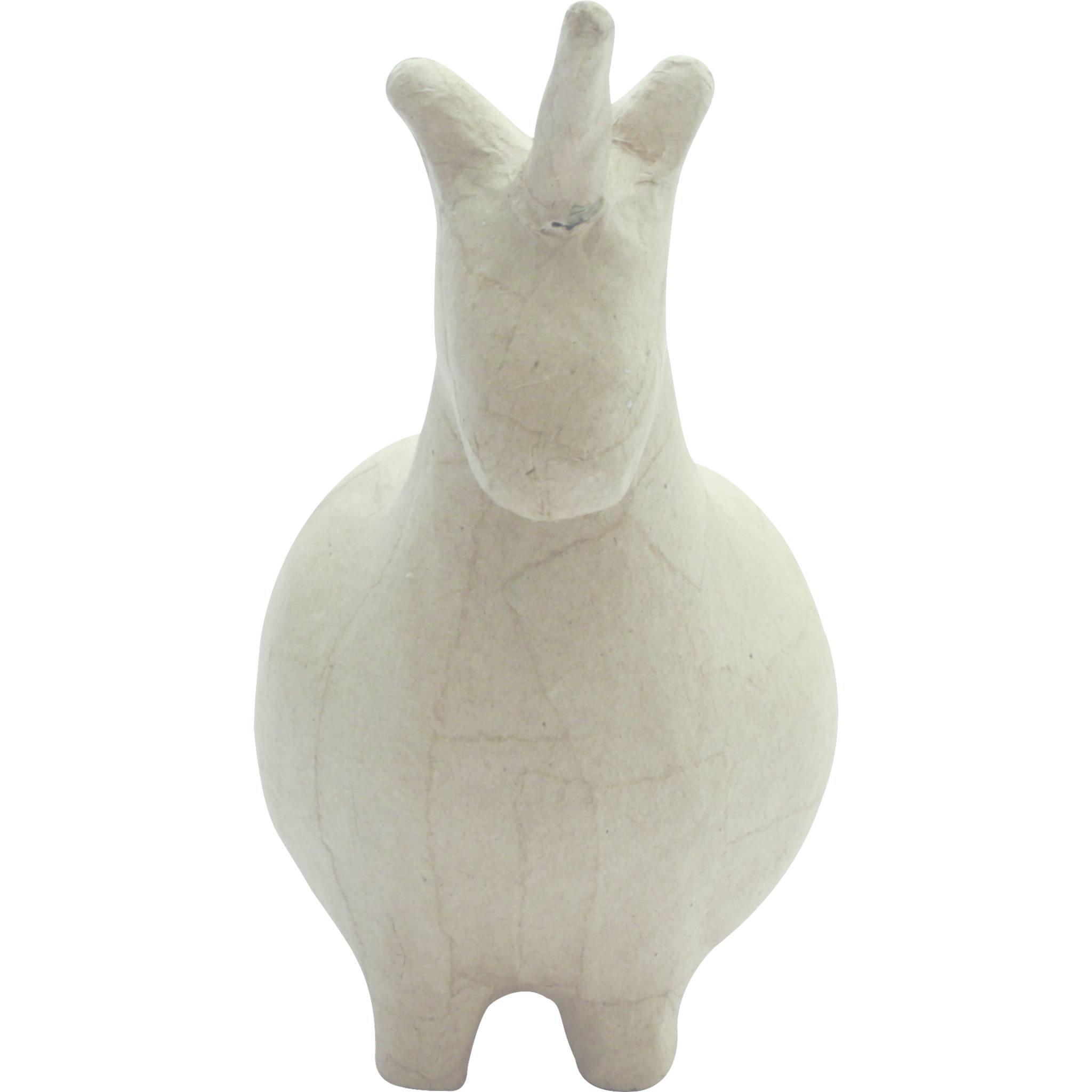 Décopatch 2x Pappmaché, Spardose Einhorn 19,5x10x15,5cm Kartonbraun AC840C