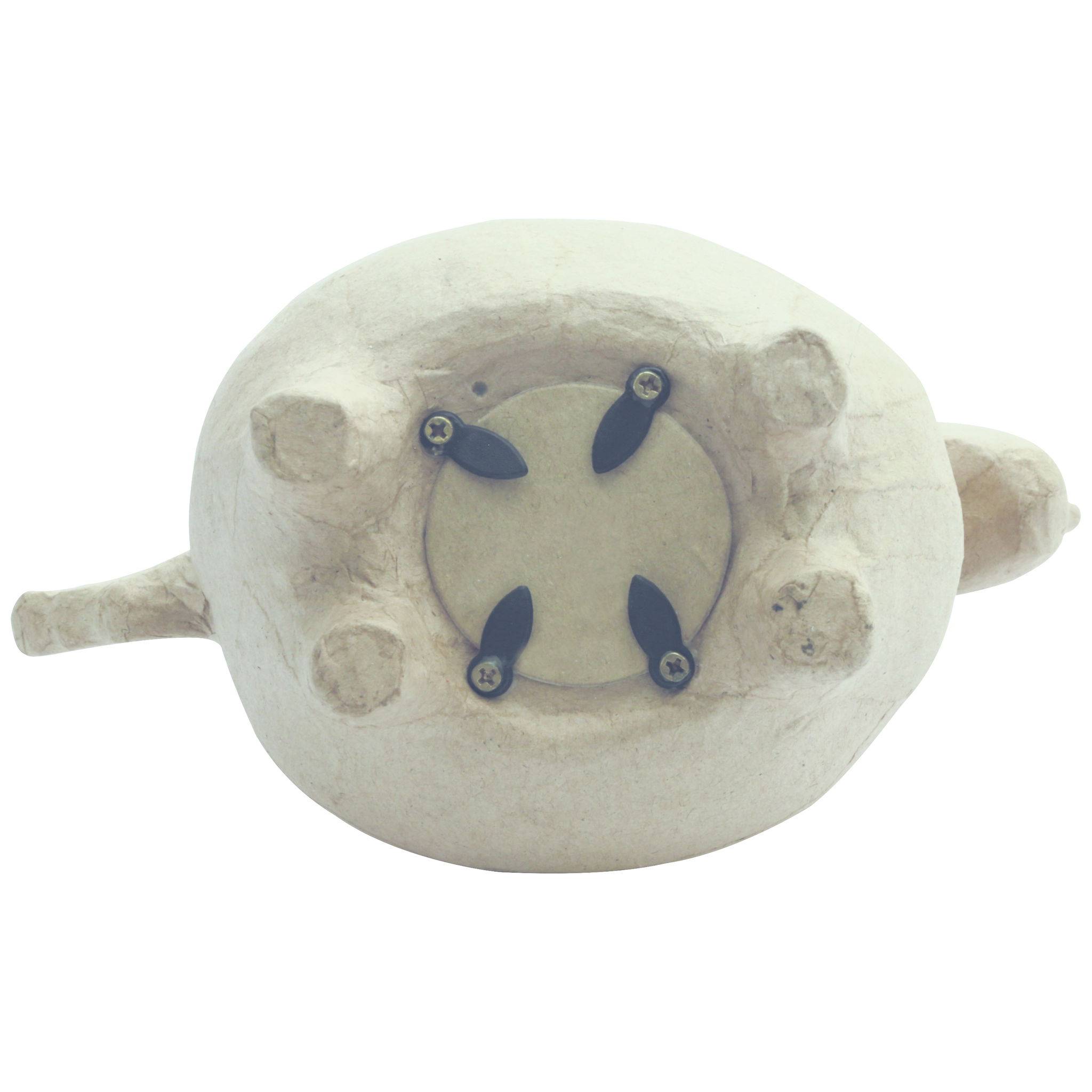 Décopatch 2x Pappmaché, Spardose Einhorn 19,5x10x15,5cm Kartonbraun AC840C