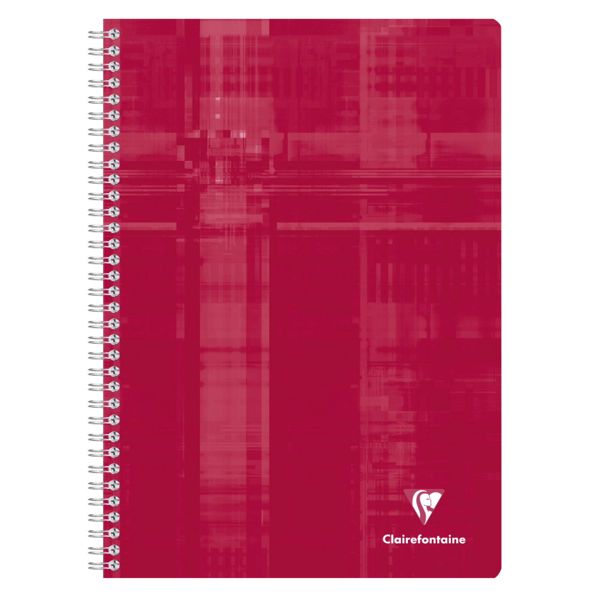Clairefontaine 3x Spiralbuch A4, 180 Blatt französische Lineatur Sortiert 8181C