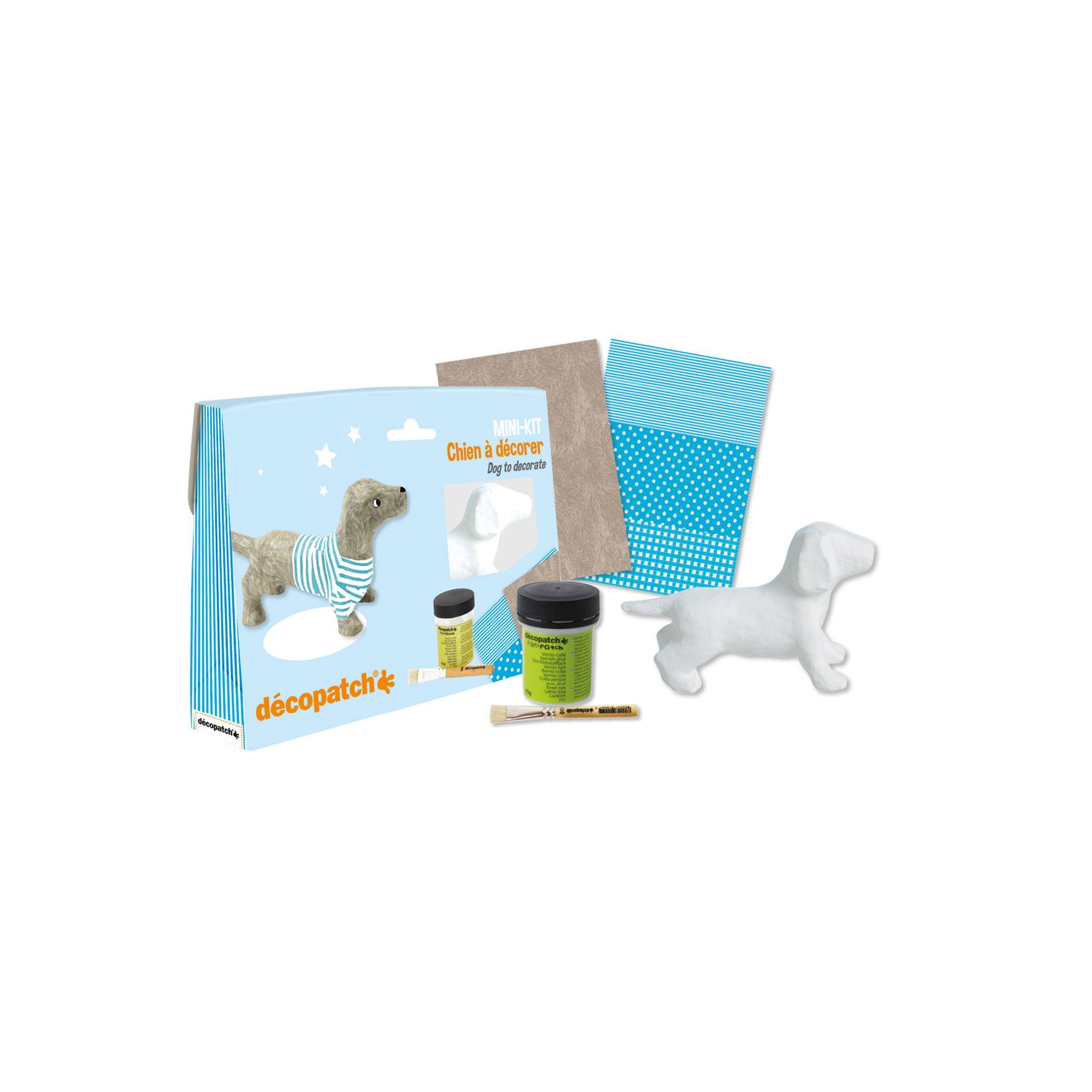 Décopatch 5x Mini-Set Dackel - Blau KIT026C