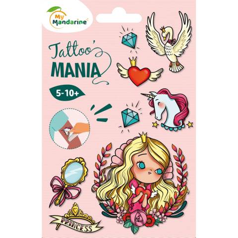Avenue Mandarine 10x Tattoo' Mania, Prinzessin - Mehrfarbig CC001O