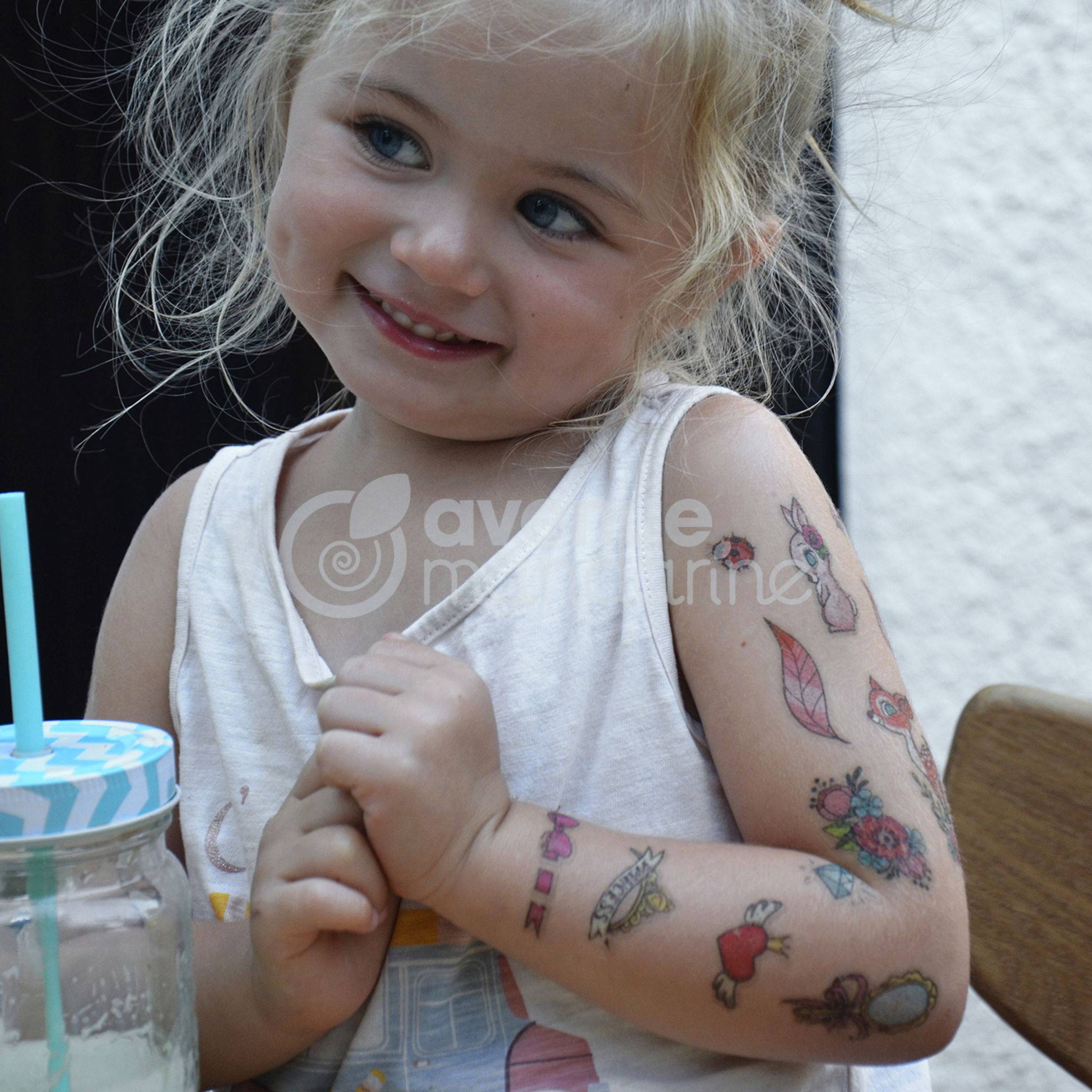 Avenue Mandarine 10x Tattoo' Mania, Prinzessin - Mehrfarbig CC001O