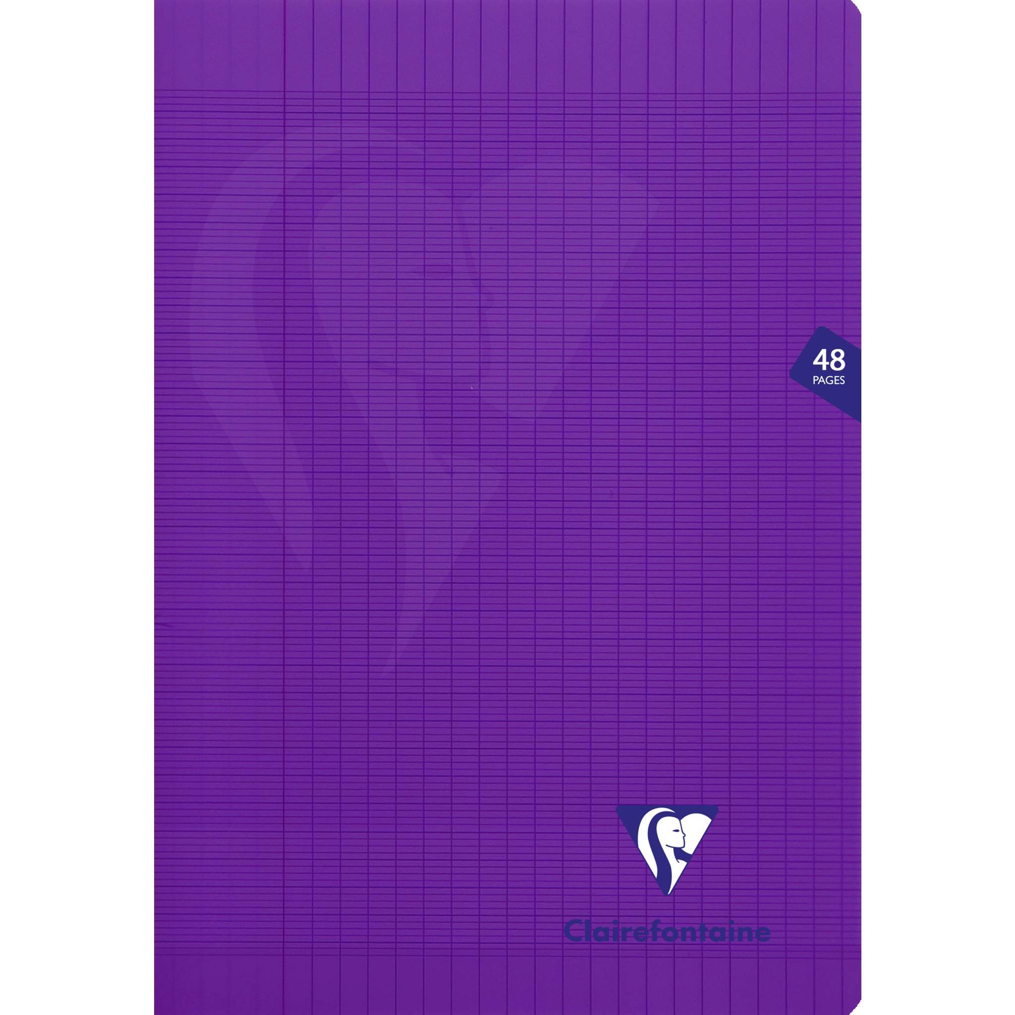 Clairefontaine 10x Heft A4 Mimesys, 24 Blatt 90g, Violett 373101C