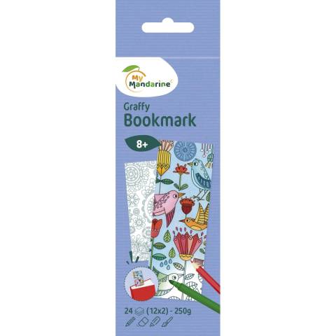 Avenue Mandarine 5x Graffy Bookmark, Mandala/Blumen GY038O