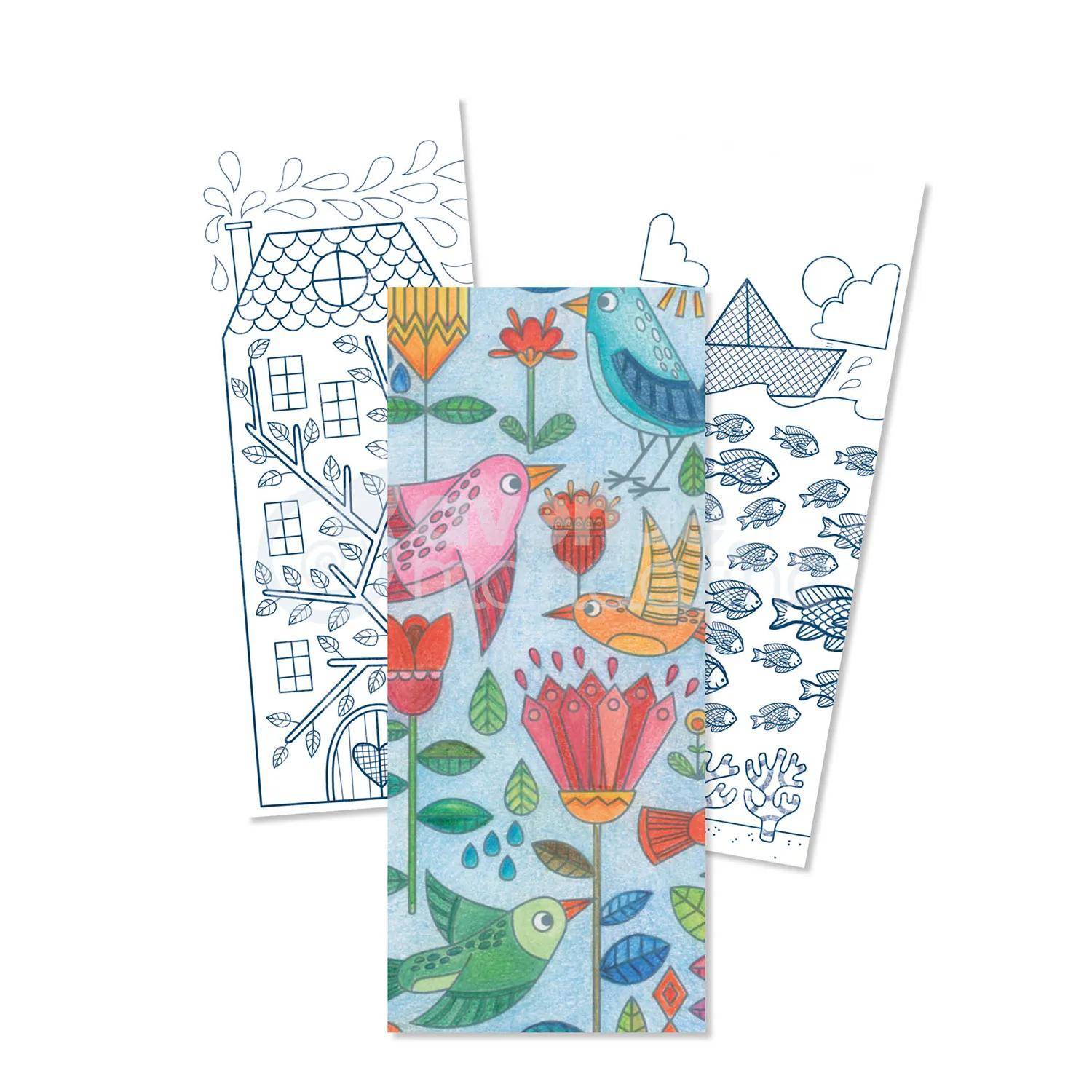 Avenue Mandarine 5x Graffy Bookmark, Mandala/Blumen GY038O