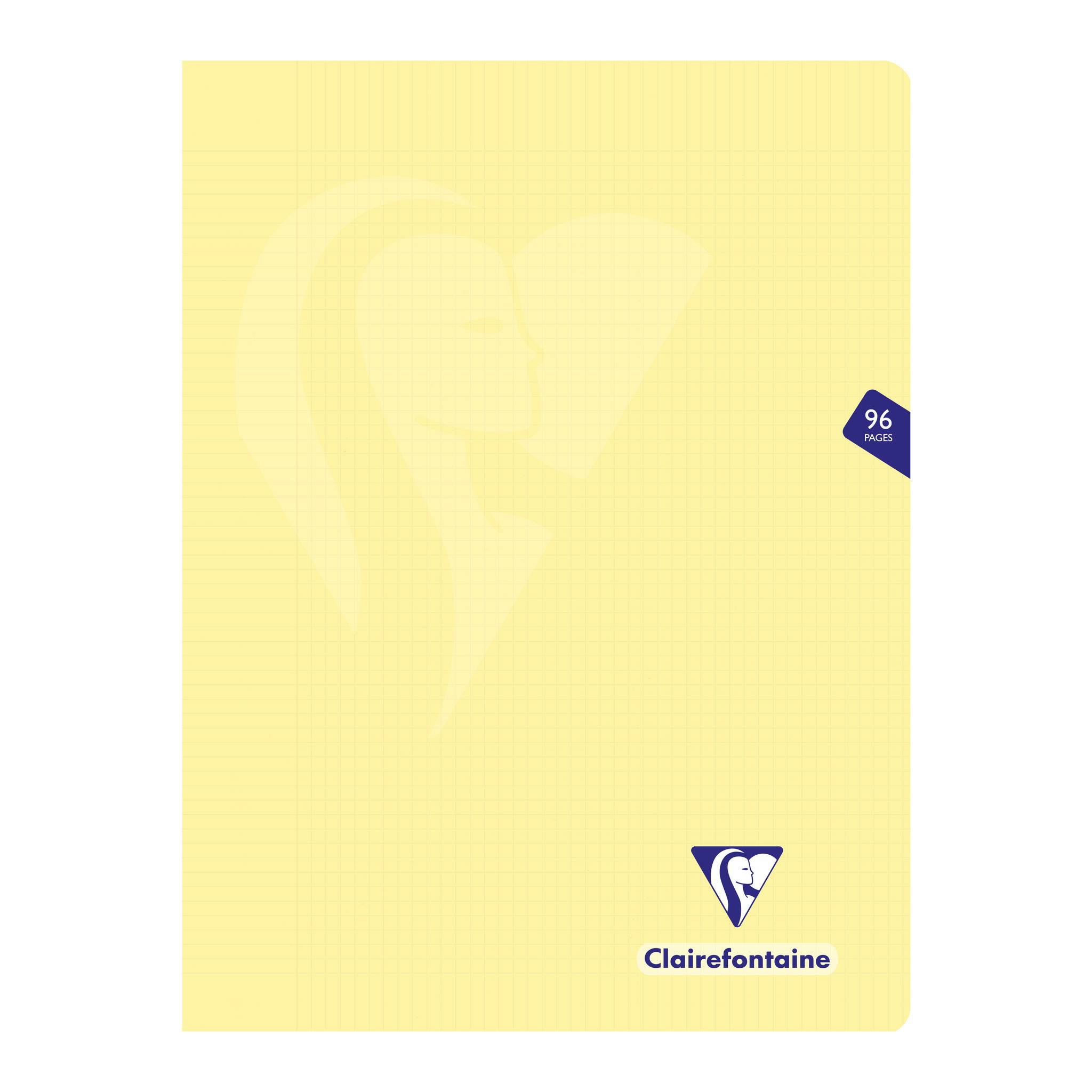 Clairefontaine 10x Mimesys Pastell Heft 24x3cm 48 Blatt kariert Sortiert 308368C