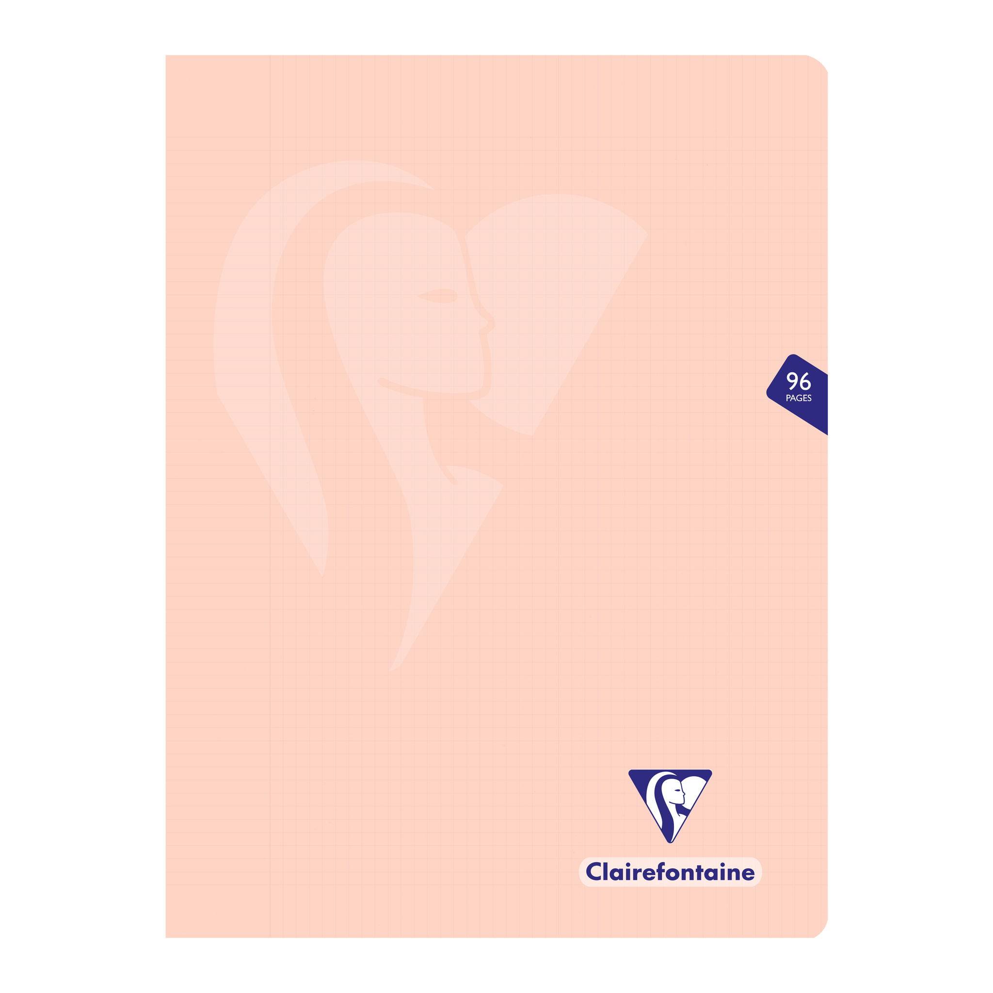 Clairefontaine 10x Mimesys Pastell Heft 24x3cm 48 Blatt kariert Sortiert 308368C