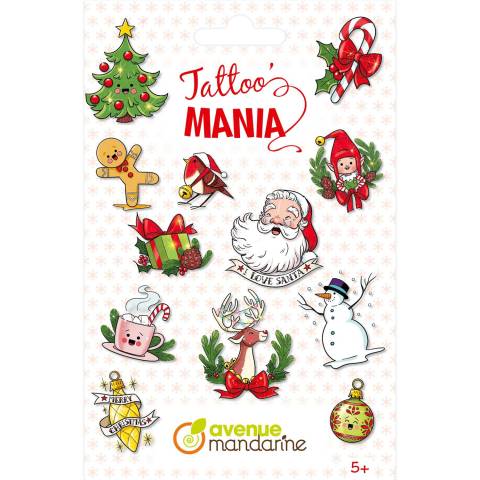 Avenue Mandarine 10x Tattoo'Mania, Weihnachten - Mehrfarbig CC071C