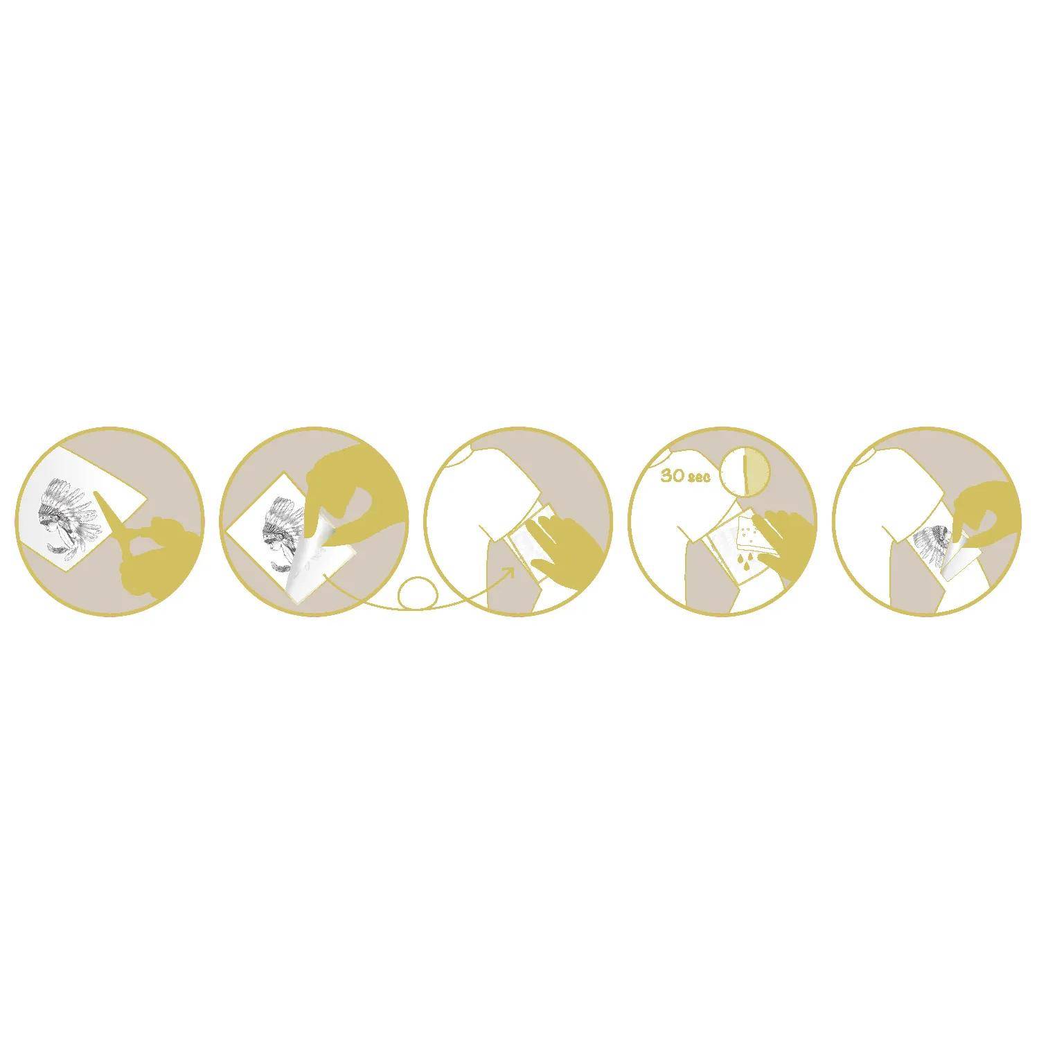 Avenue Mandarine 10x Tattoo'Mania, Wild - Mehrfarbig CC070C