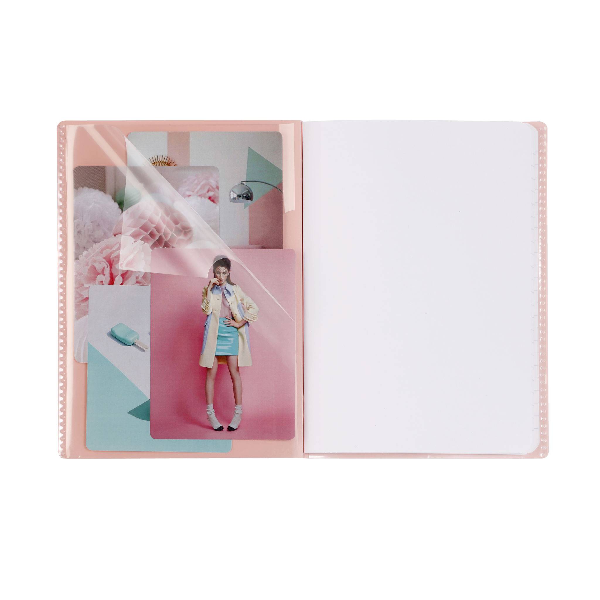 Clairefontaine 10x Koverbook Heft 24x32cm, 48 Blatt 90g Puderrosa/Minze 981478C