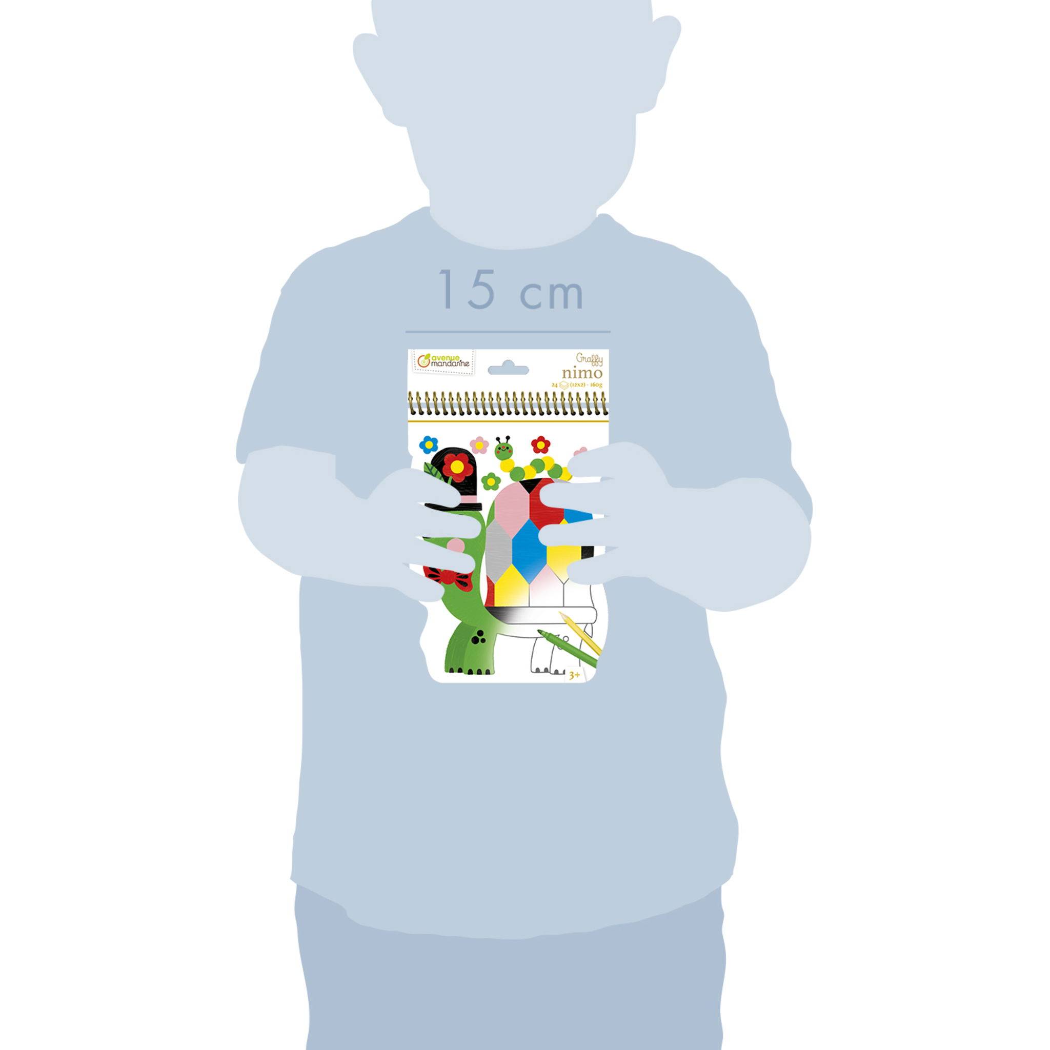 Avenue Mandarine 5x Graffy Nimo, Schildkröte - Mehrfarbig GY113C