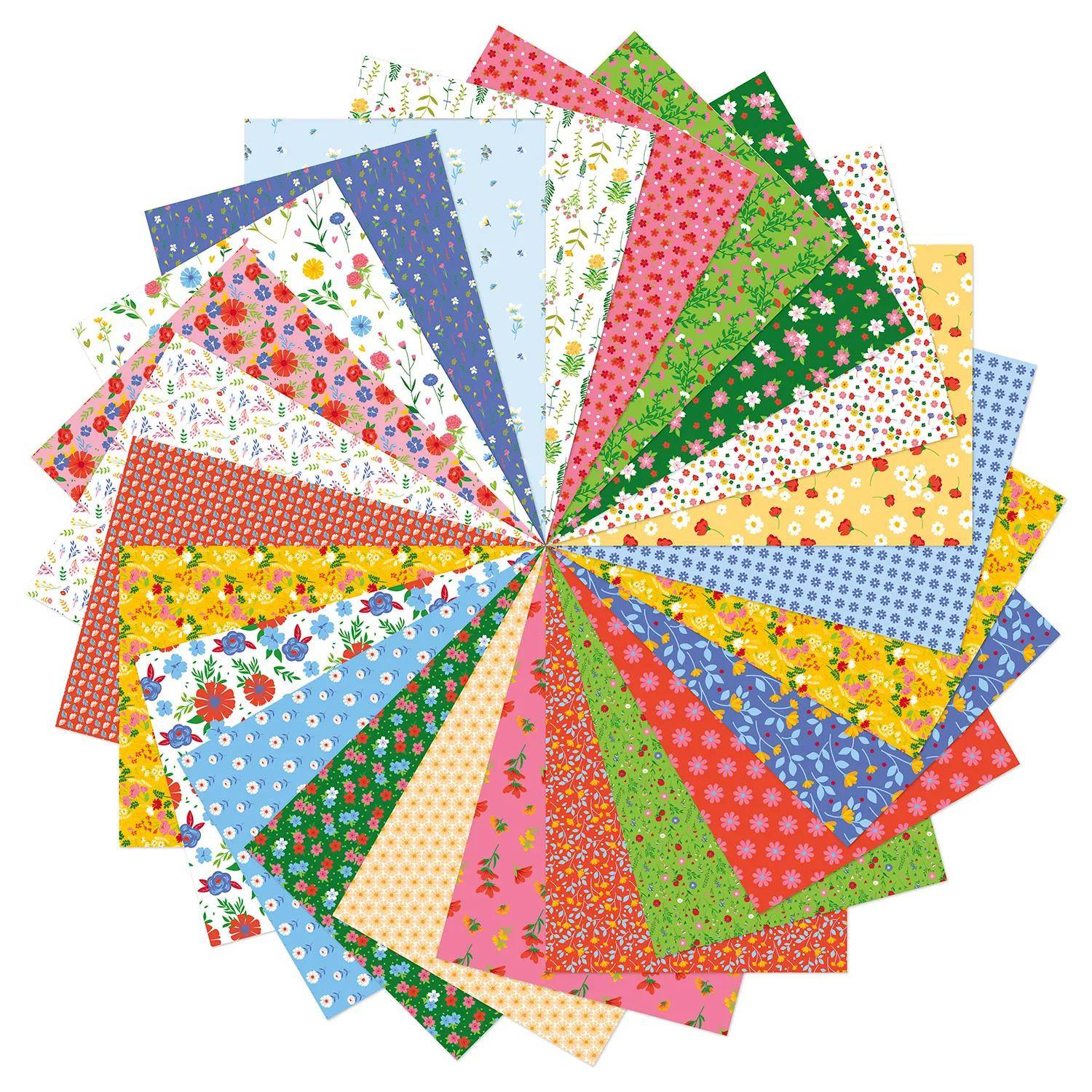 Avenue Mandarine 3x Paper Pack, Flowers - Mehrfarbig CC067C