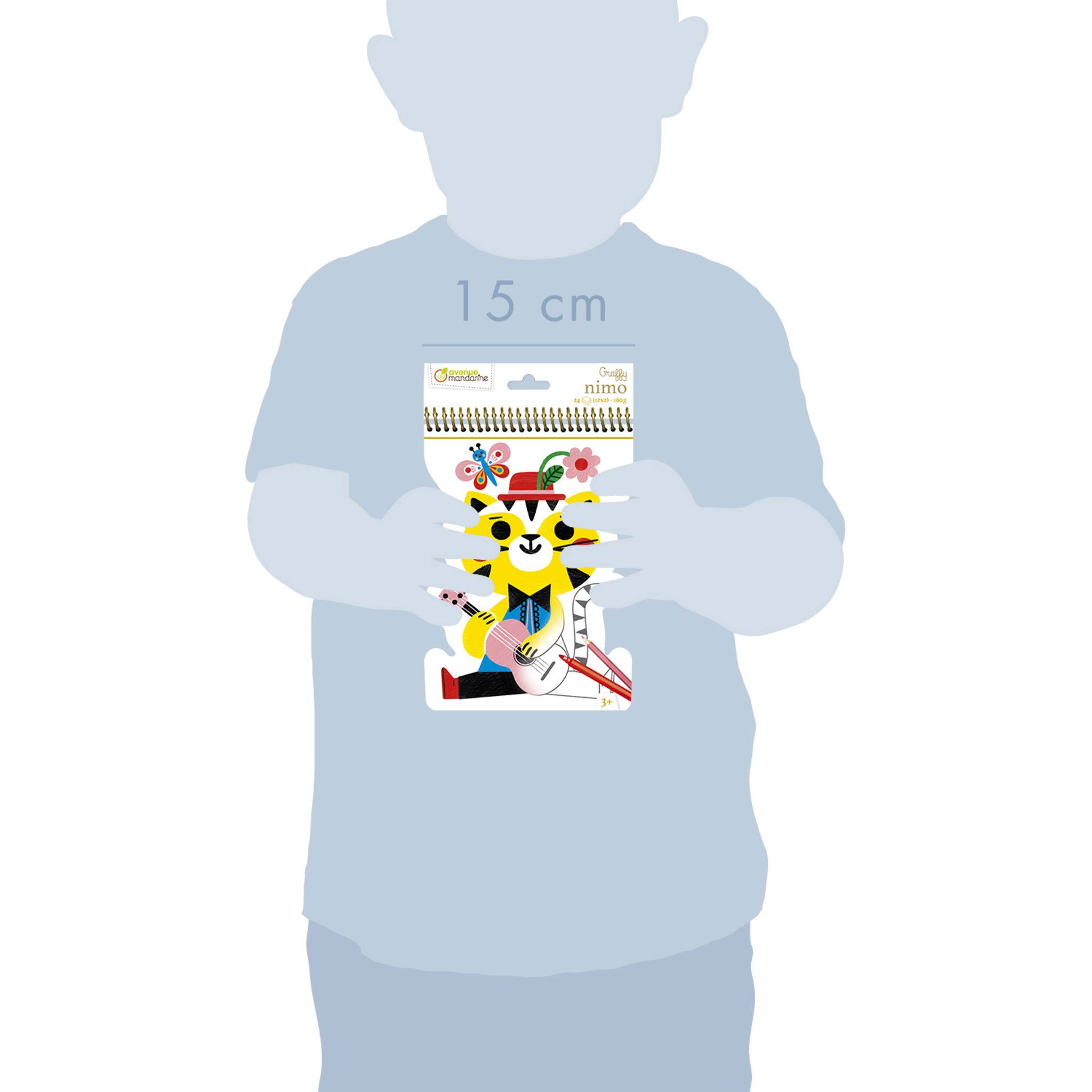 Avenue Mandarine 5x Graffy Nimo, Katze - Mehrfarbig GY110C