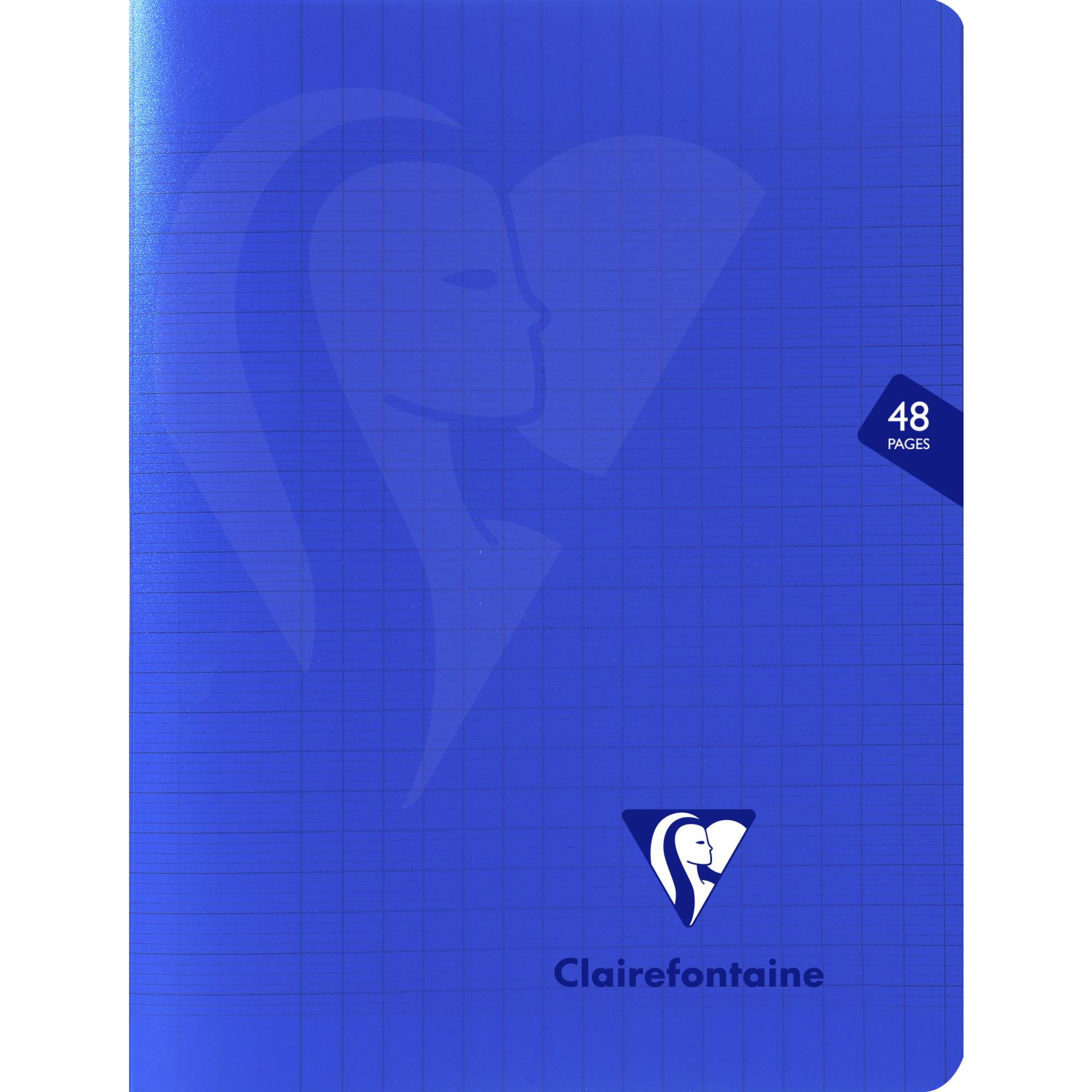 Clairefontaine 10x Heft Mimesys, 17x22 cm, 24 Blatt 90g Marineblau 322751C