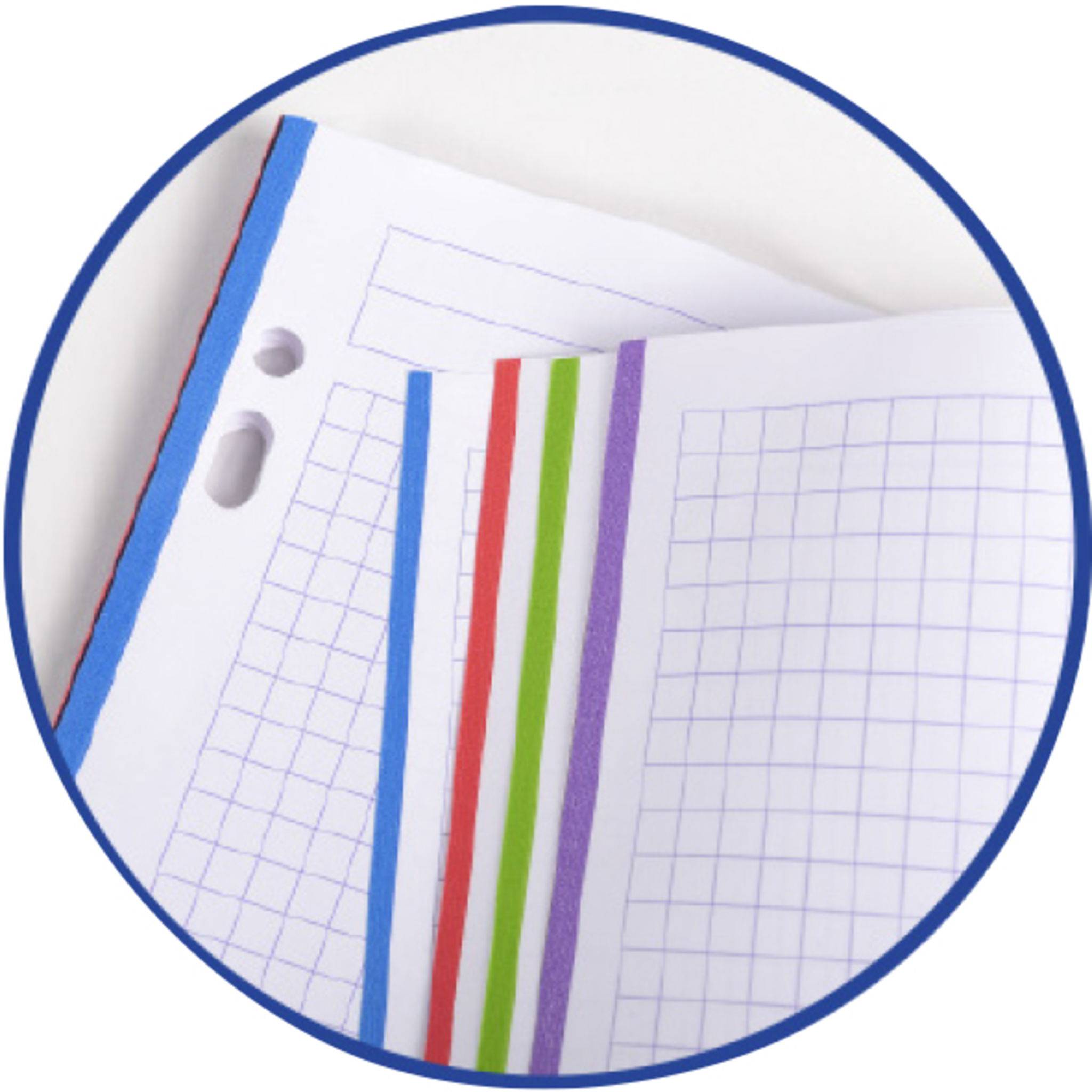 Clairefontaine 15x Mimesys festes Ringbuch A4 100 Bl kariert Sortiert 130943C