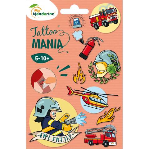 Avenue Mandarine 10x Tattoo Mania, Feuerwehr - Mehrfarbig CC064C