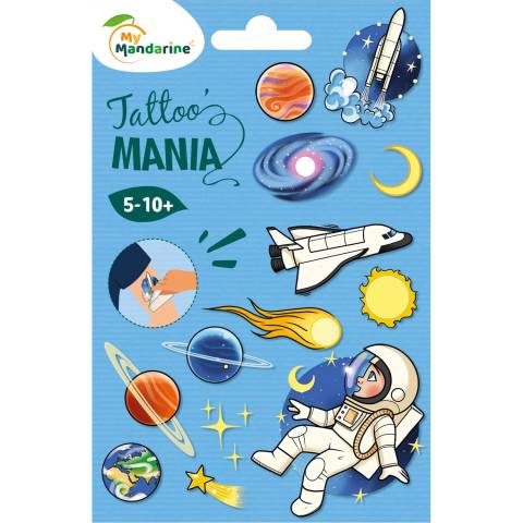 Avenue Mandarine 10x Tattoo Mania, Weltraum - Mehrfarbig CC066C