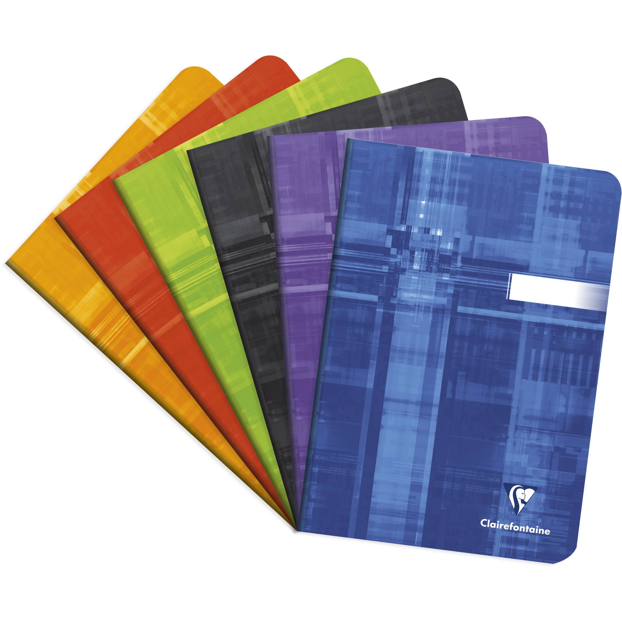 Clairefontaine 10x Heft A5, 24 Blatt kariert 90g - Sortiert 3652C