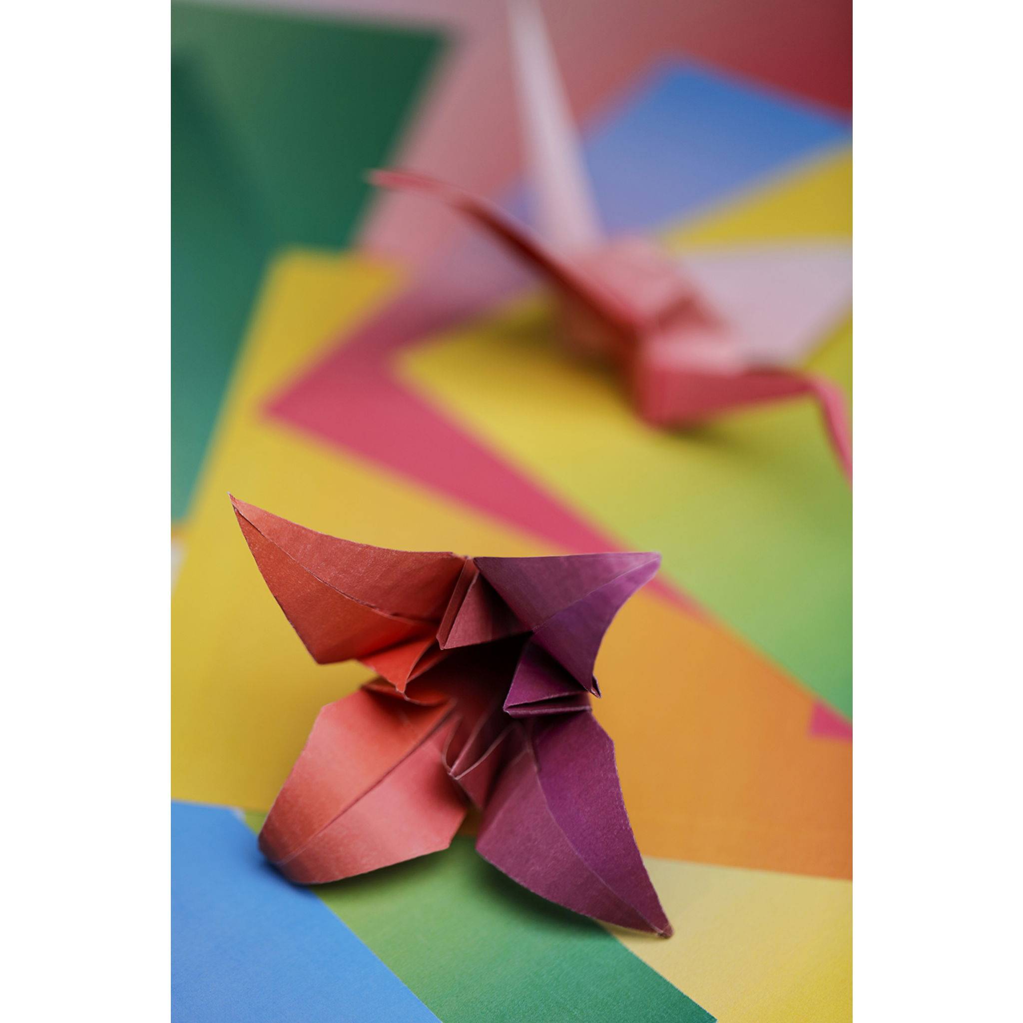 Clairefontaine 5x Origami, Pkg 100 Bl 70g/m2 im Format 20x20cm Mehrfarbig 95011C