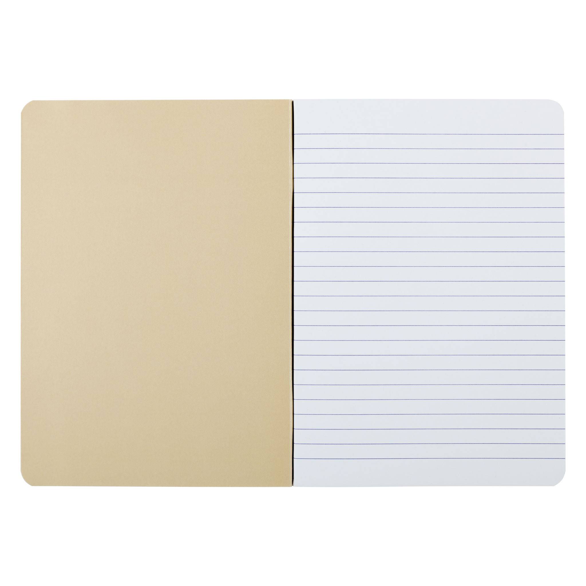 Forever 5x Notizheft A5, 48 Bl liniert, Weißes RC Papier 90g - Ziegelrot 684863C