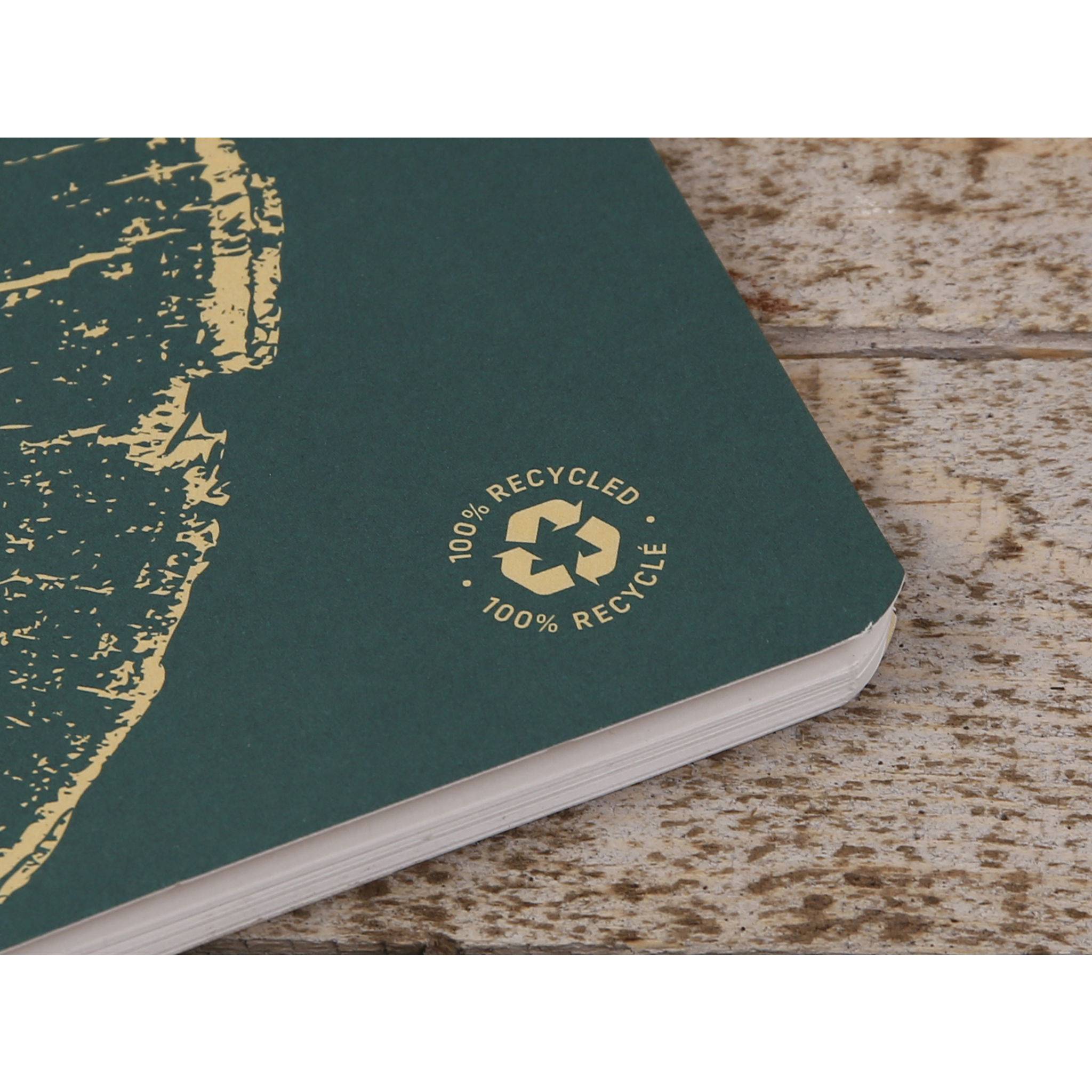 Forever 5x Heft A4, 48 Bl liniert, Weißes RC Papier 90g - Tannengrün 684661C